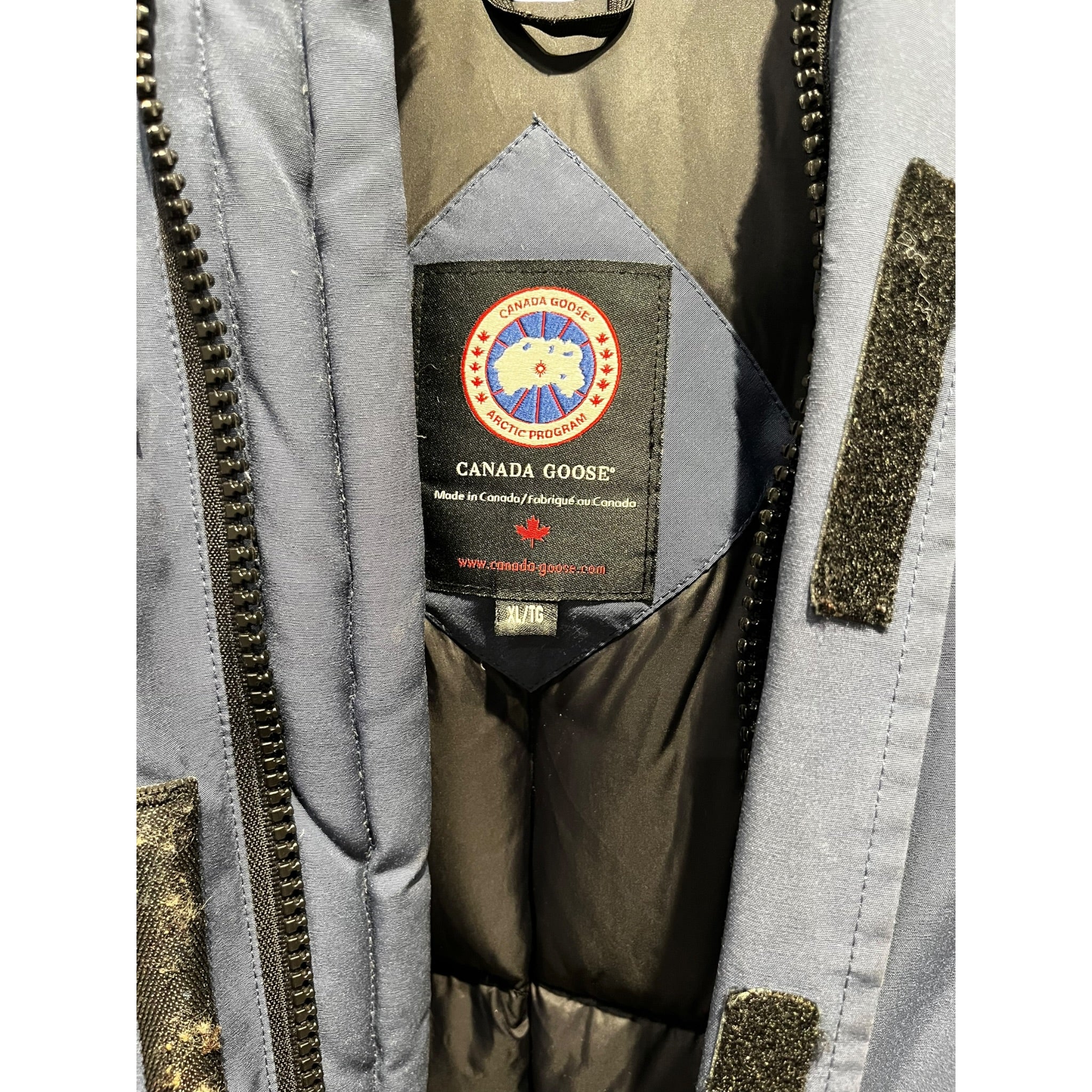 CANADA GOOSE/Puffer Jkt/XL/Nylon/NVY/FUR HOODED JKT view 4