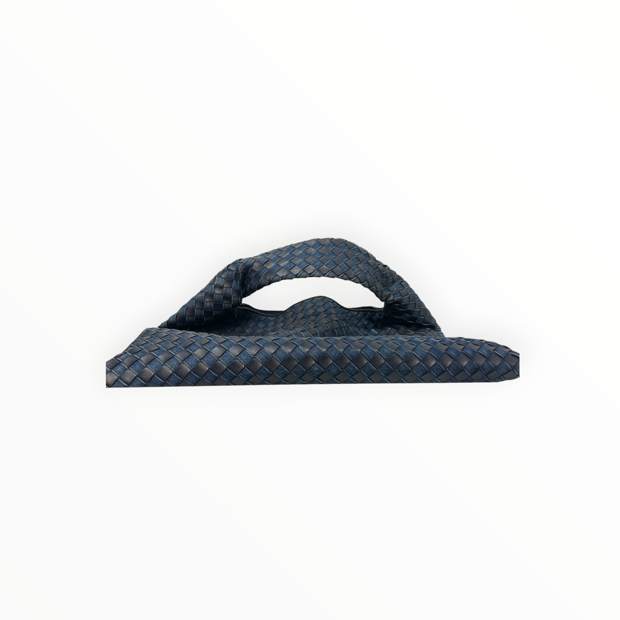 BOTTEGA VENETA/Tote Bag/Leather/NVY/DENIM Hop Large view 3