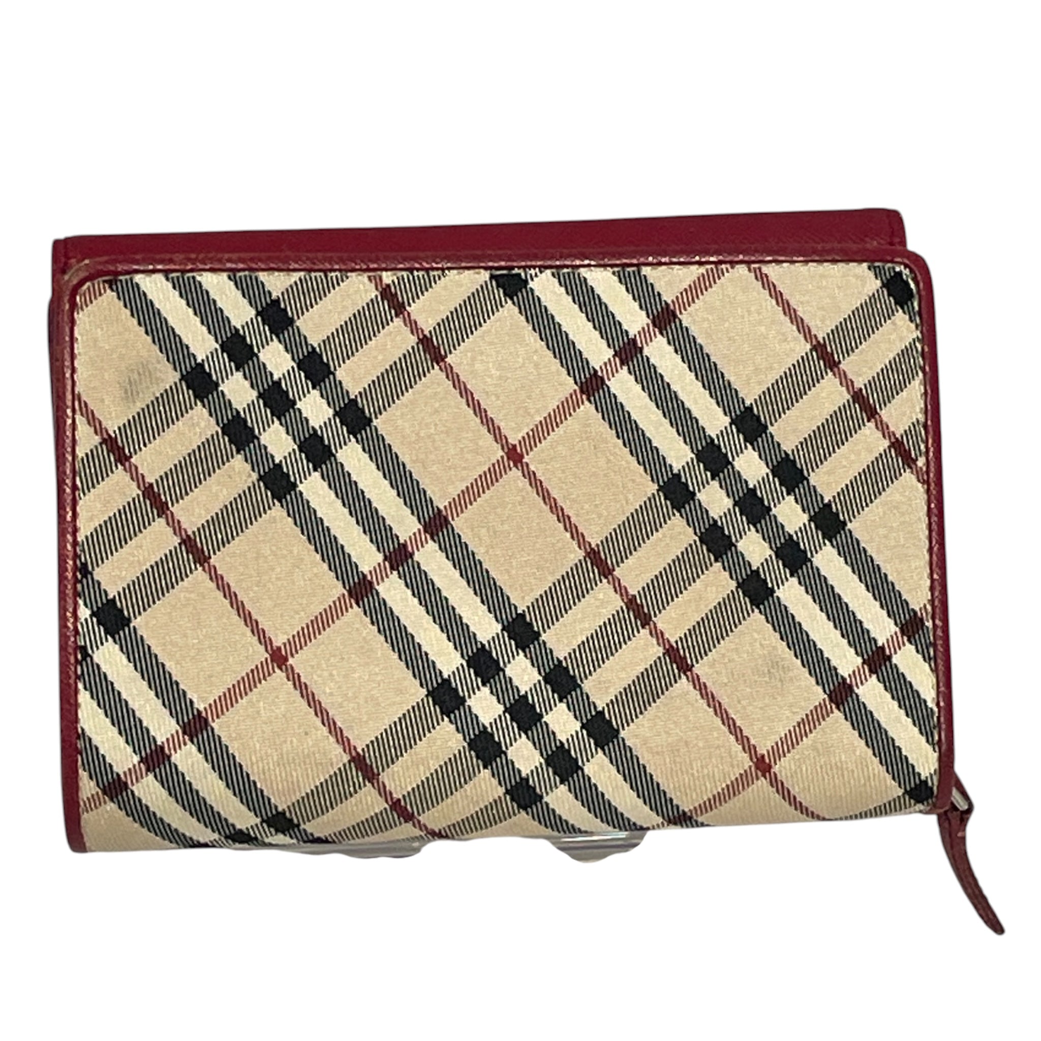 BURBERRY/Wallet/Plaid/RED/L's/33DQGBX view 2