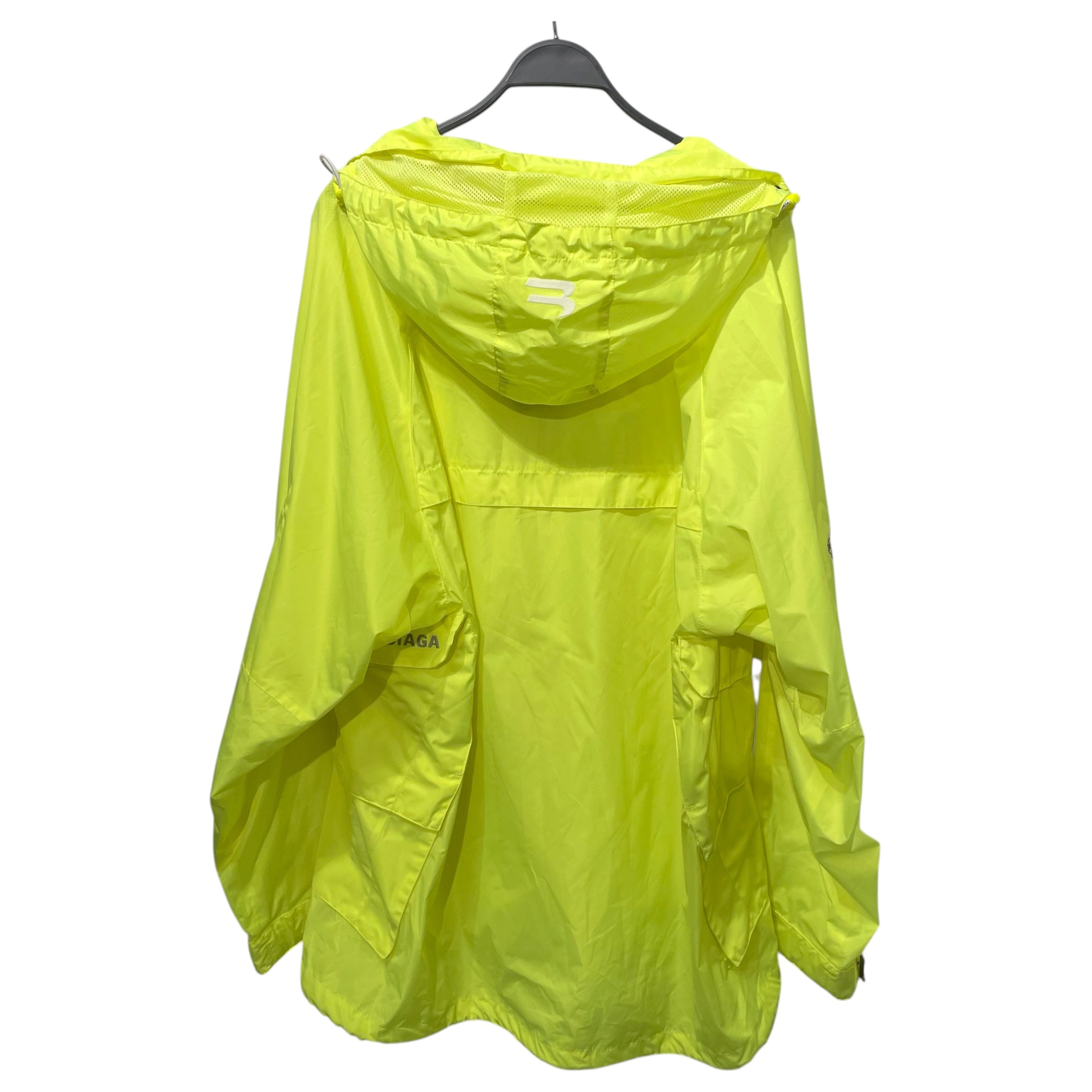 BALENCIAGA/Windbreaker/48/Polyester/YEL/2021 UNITY/SPORTY B DOUBLE ZP view 2