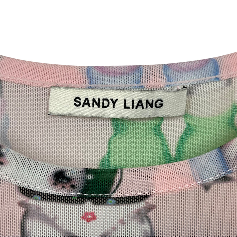 Sandy Liang/LS Cut & Sew/XS/All Over Print/Nylon/PNK/Doll Print