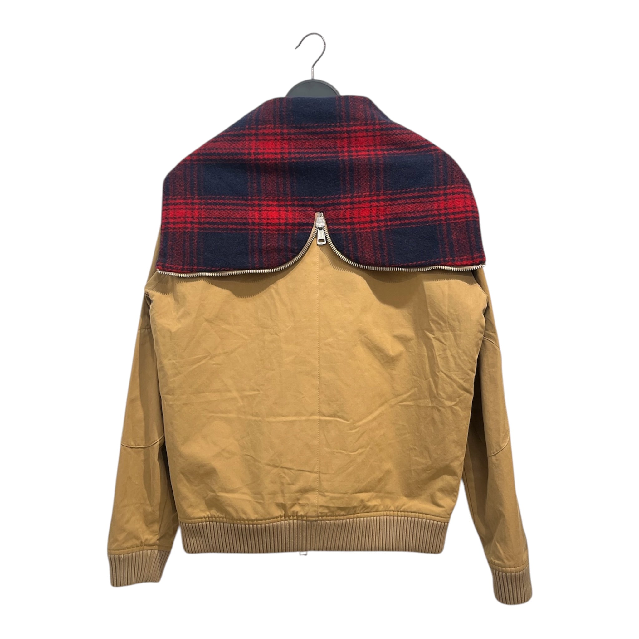 BAND OF OUTSIDERS/Jacket/3/Cotton/BEG/Plaid/DOUBLE ZIP BUTTONS PLAIDCOLLAR view 2