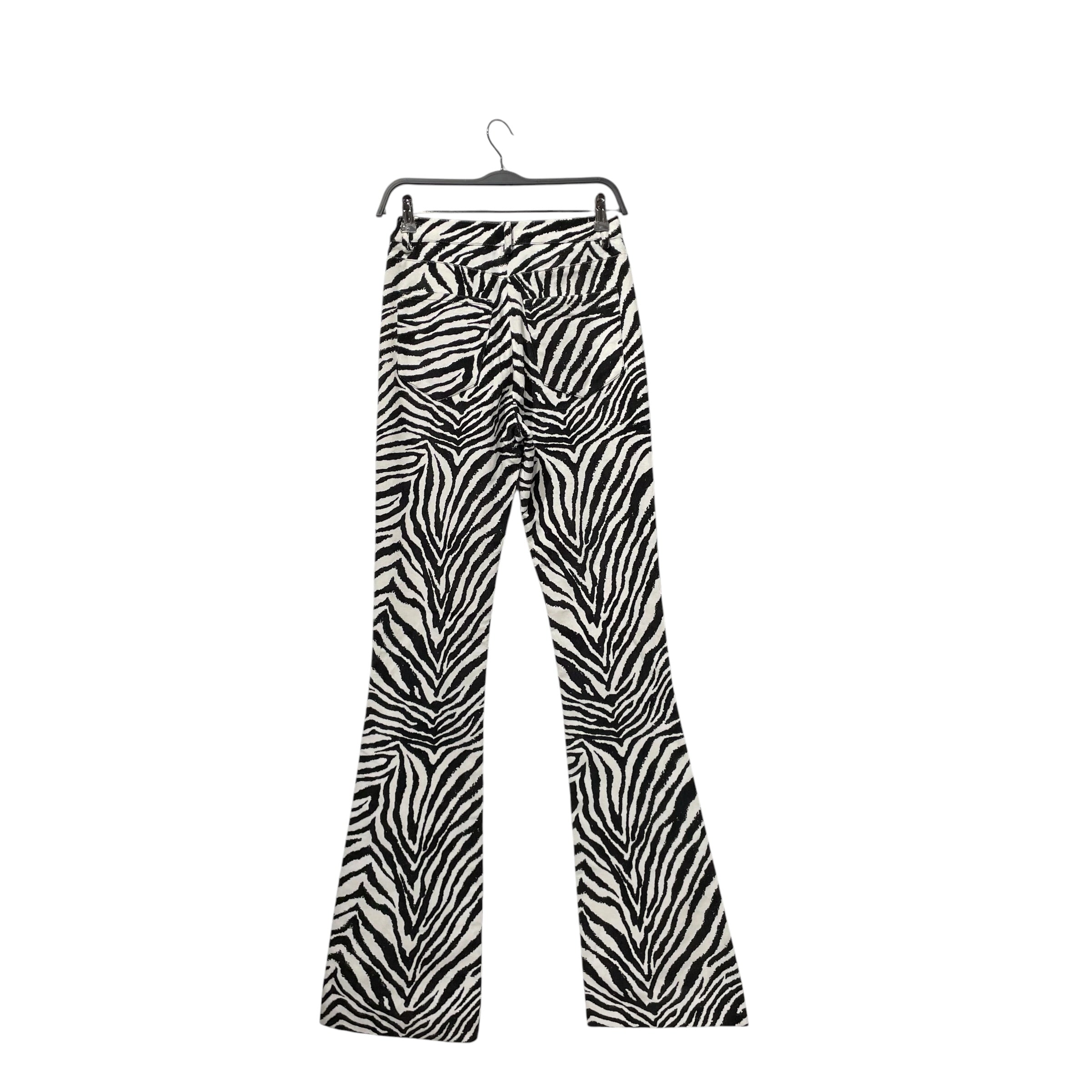 ALESSANDRA RICH///Bootcut Pants/38/Animal Pattern/Denim/WHT//W [Designers] Design/ view 2