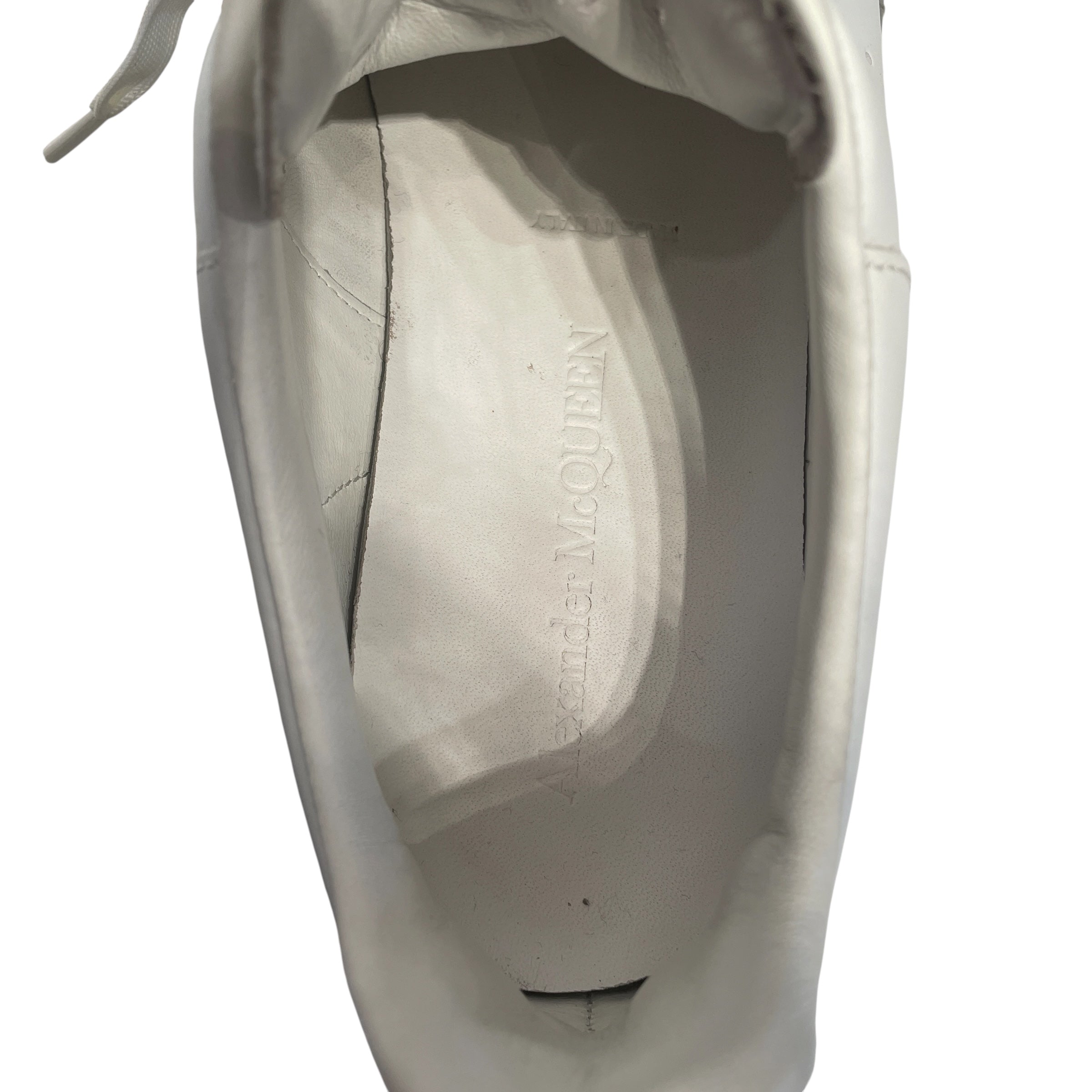 Alexander McQueen/Low-Sneakers/EU 42/WHT/clear bottom view 3
