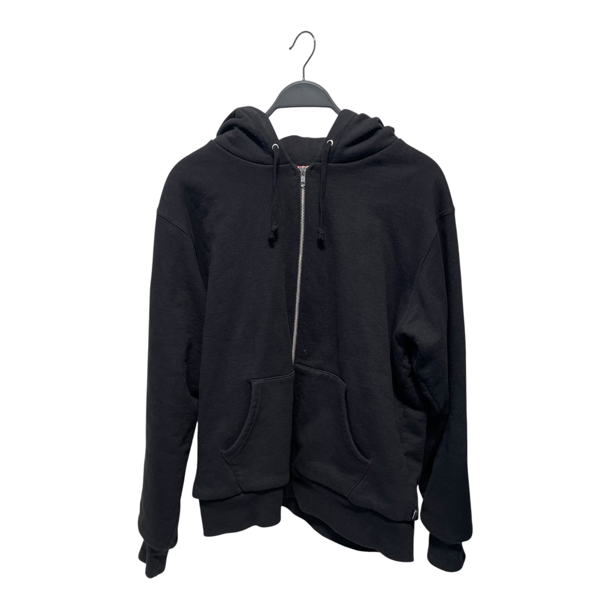 Supreme/Zip Up Hoodie/L/Cotton/BLK/SUPREME DETAIL ON HOODIE view 2