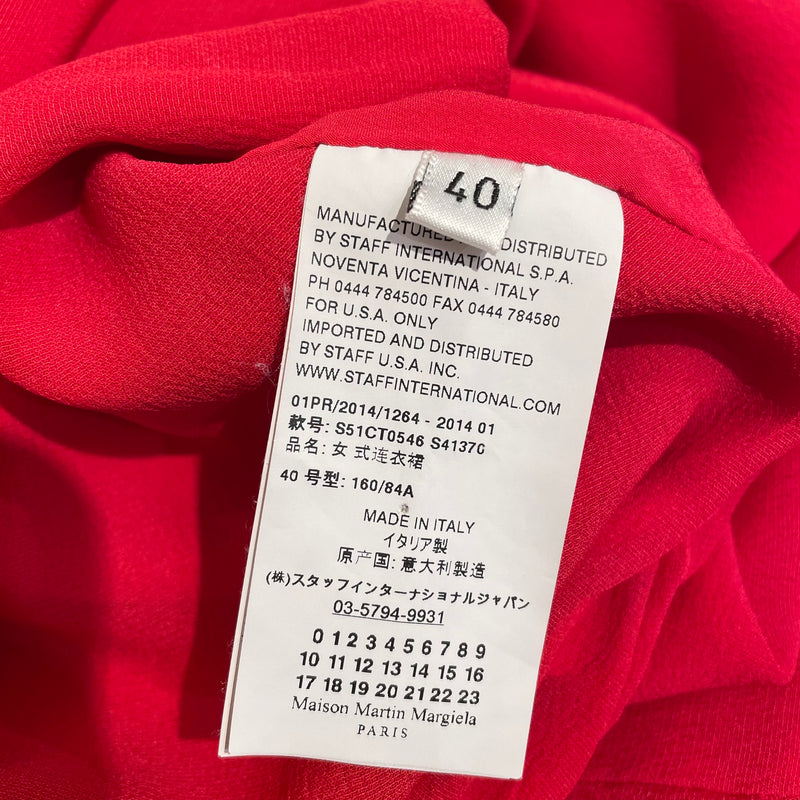 Maison Martin Margiela///Dress/40/Plain/Polyester/RED//W [Designers] Design/