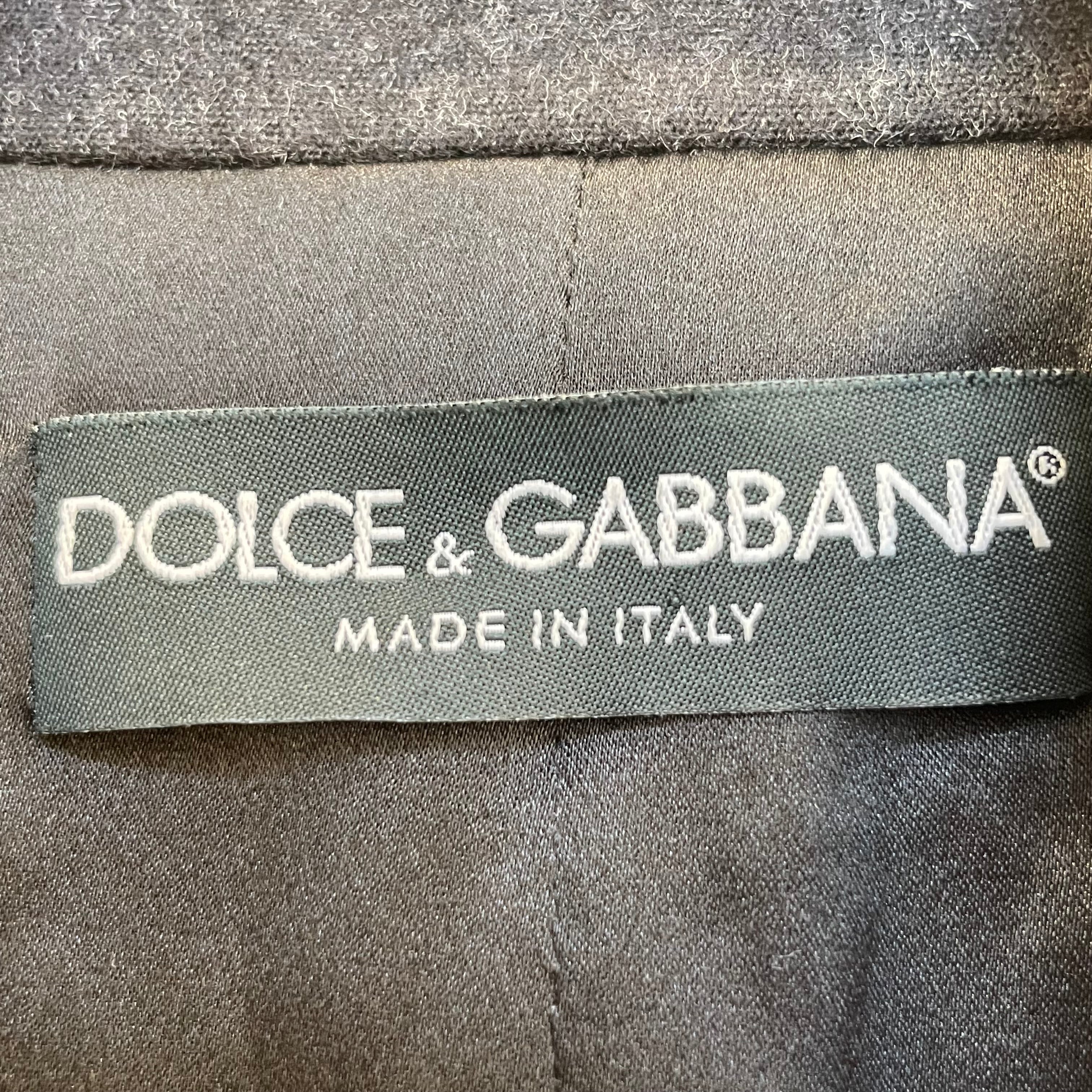 DOLCE&GABBANA/Vest/42/Wool/BLK/buckle back view 3