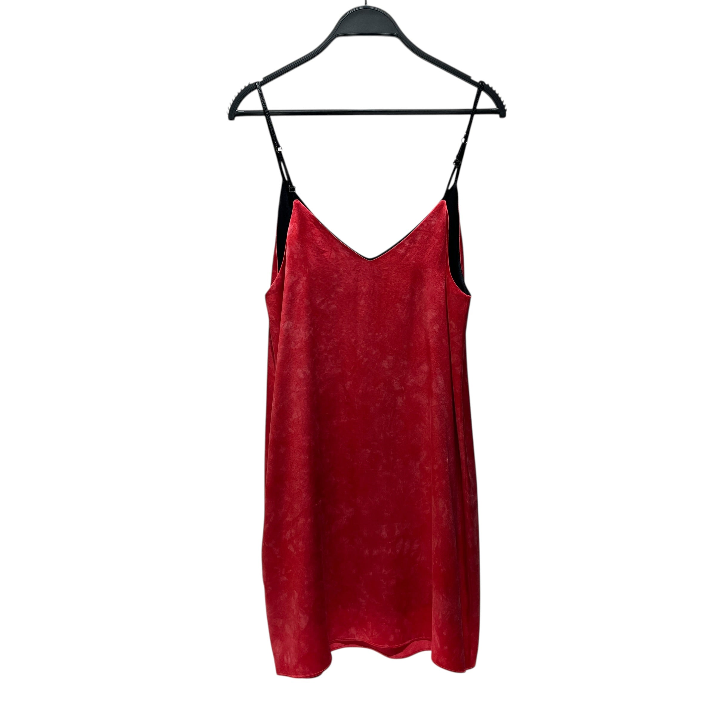 AMIRI/Camisole Dress/0/Silk/RED/Leather Straps view 2