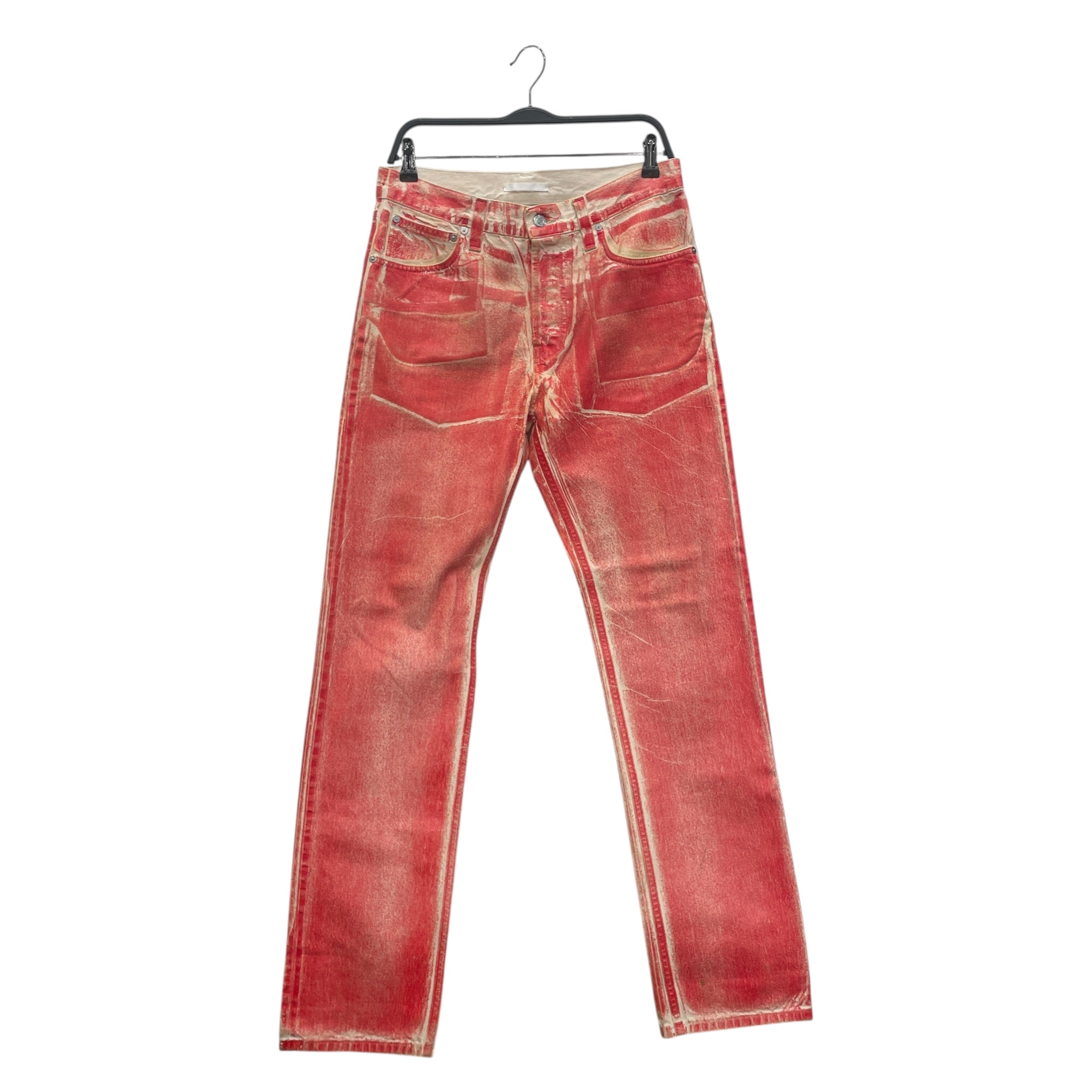 Helmut Lang/Straight Pants/30/Cotton/RED/MASC HI STRAIGHT view 1