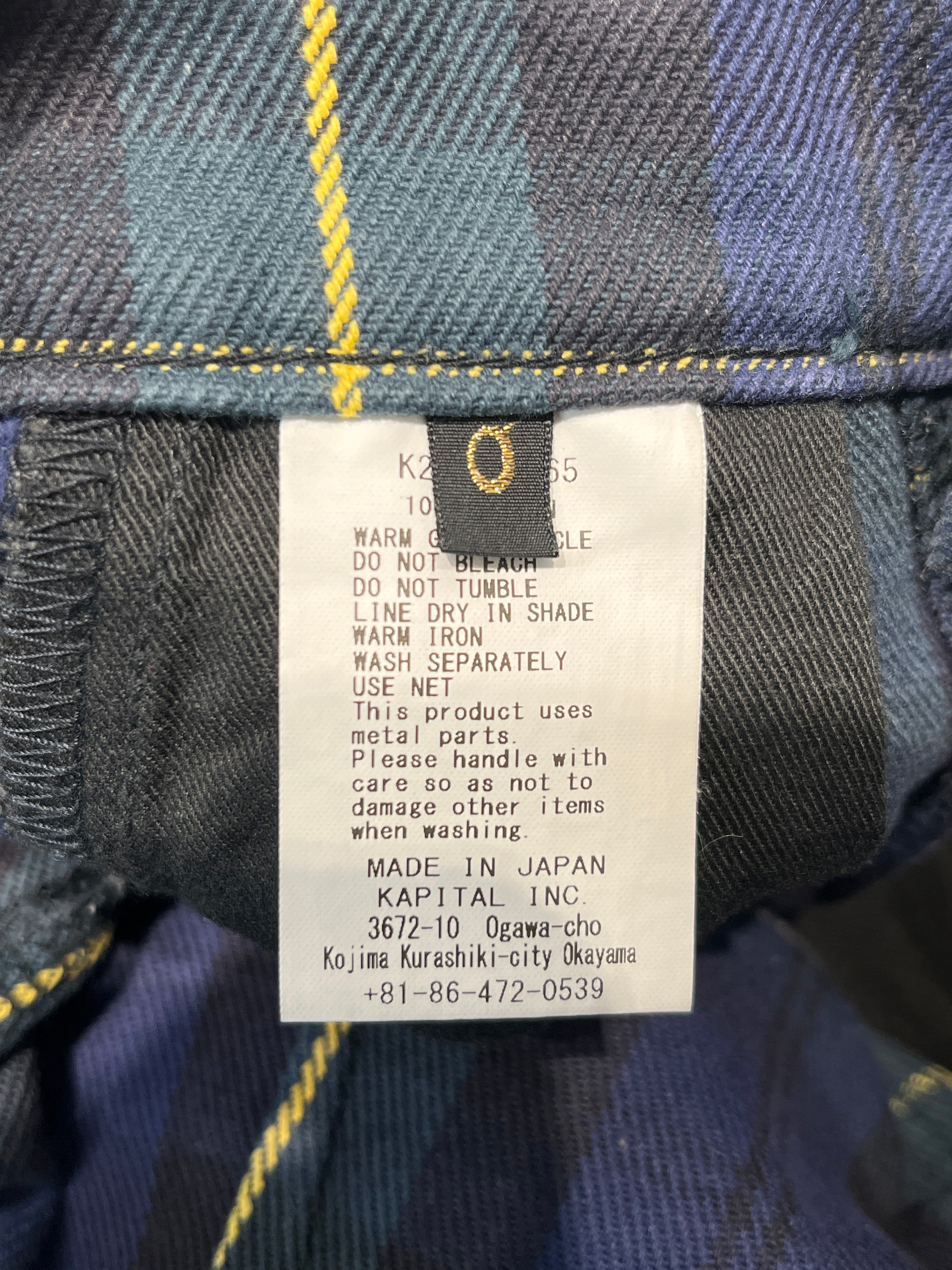 KAPITAL/Pants/S/Cotton/GRN/Plaid/SLVR ON POCKETS view 4