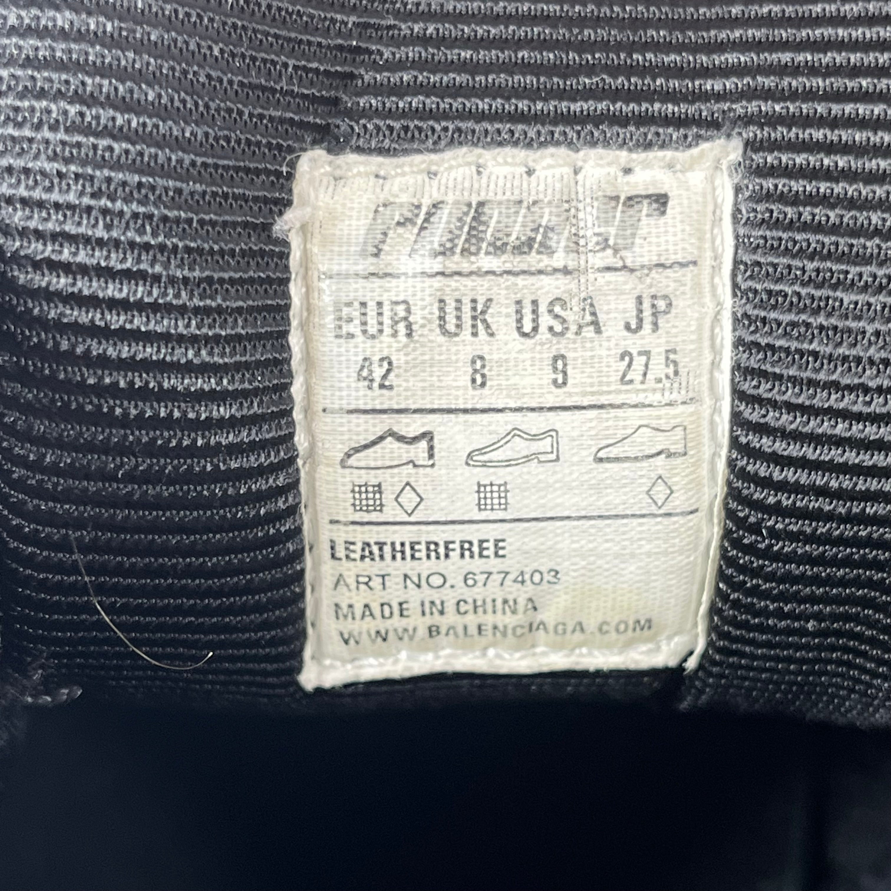 BALENCIAGA/Low-Sneakers/EU 42/BLK/RUNNER ALL BLACK view 4