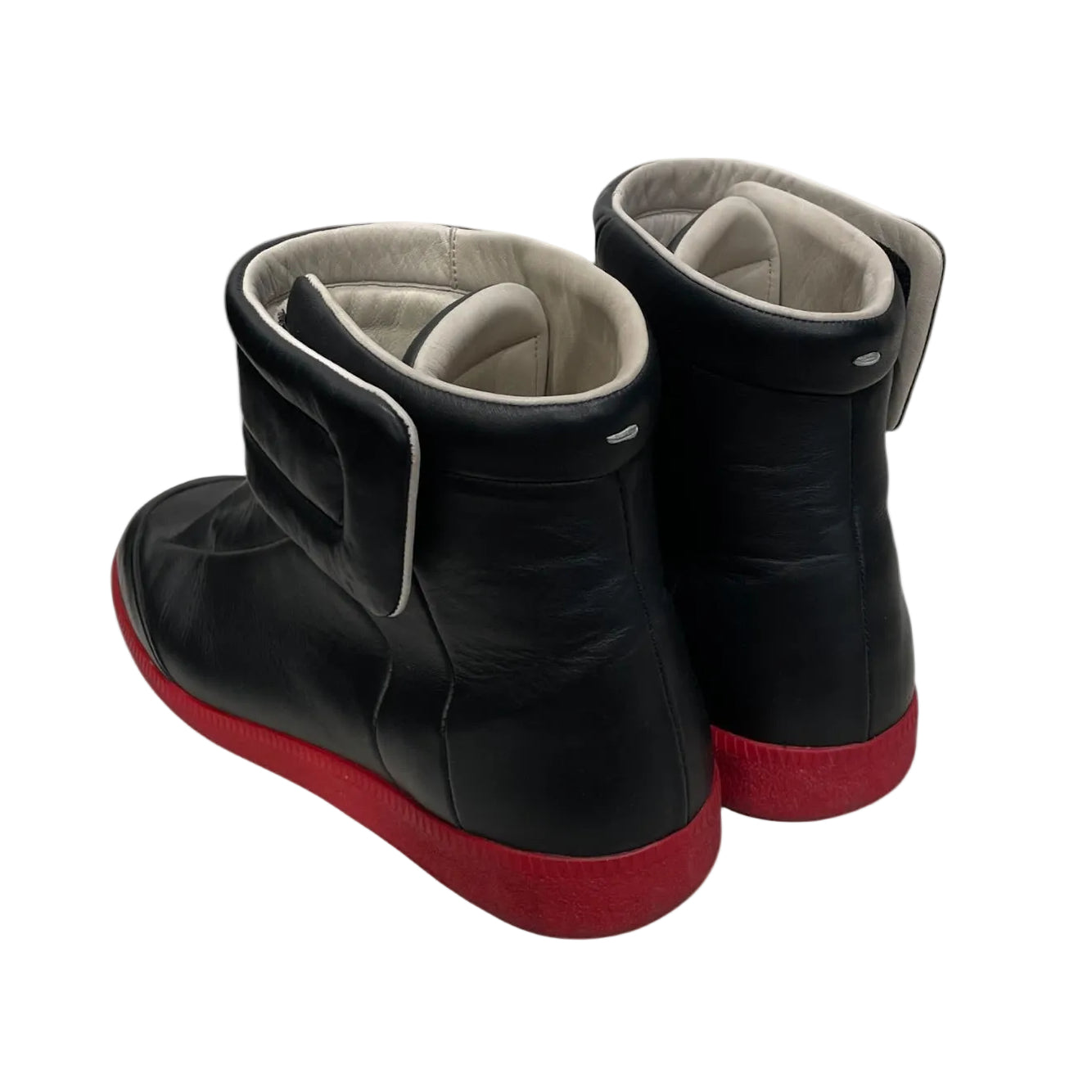 Maison Margiela/Hi-Sneakers/EU 44/Leather/BLK/FUTURE RED BOTTOM view 2