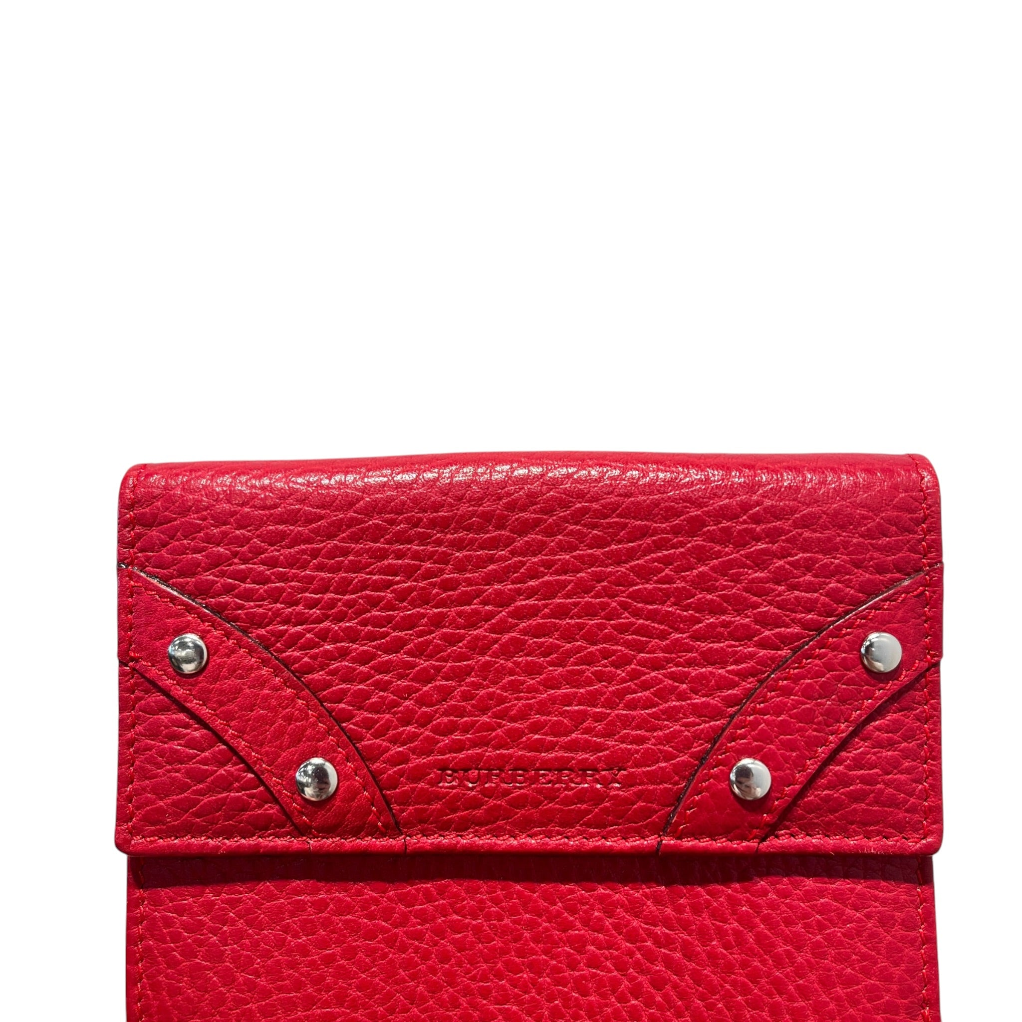 BURBERRY LONDON/Wallet/Leather/RED/M's/BURBERRY SILVER STUDS view 6