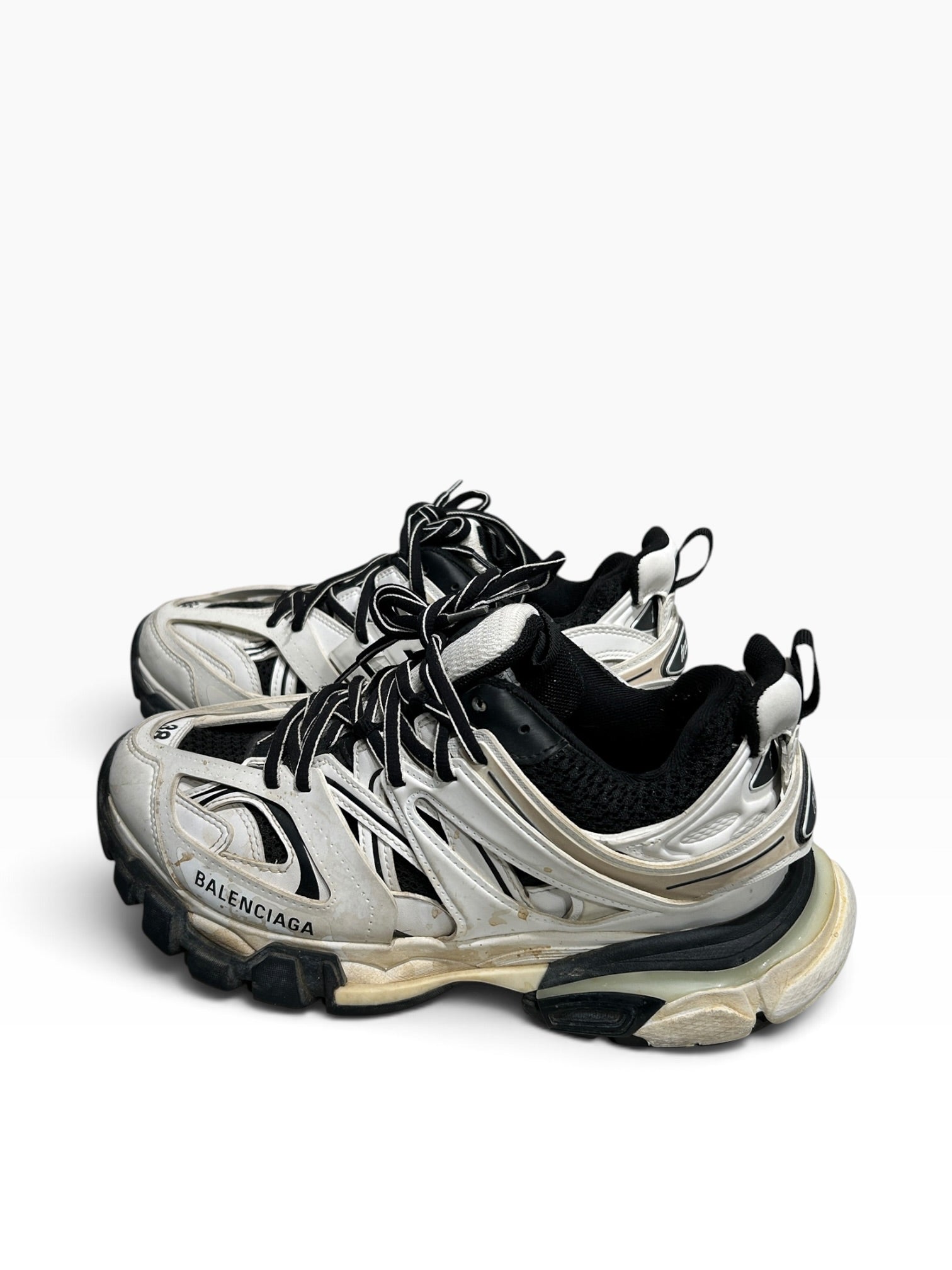 BALENCIAGA/Low-Sneakers/EU 38/Nylon/WHT/TRACK view 2