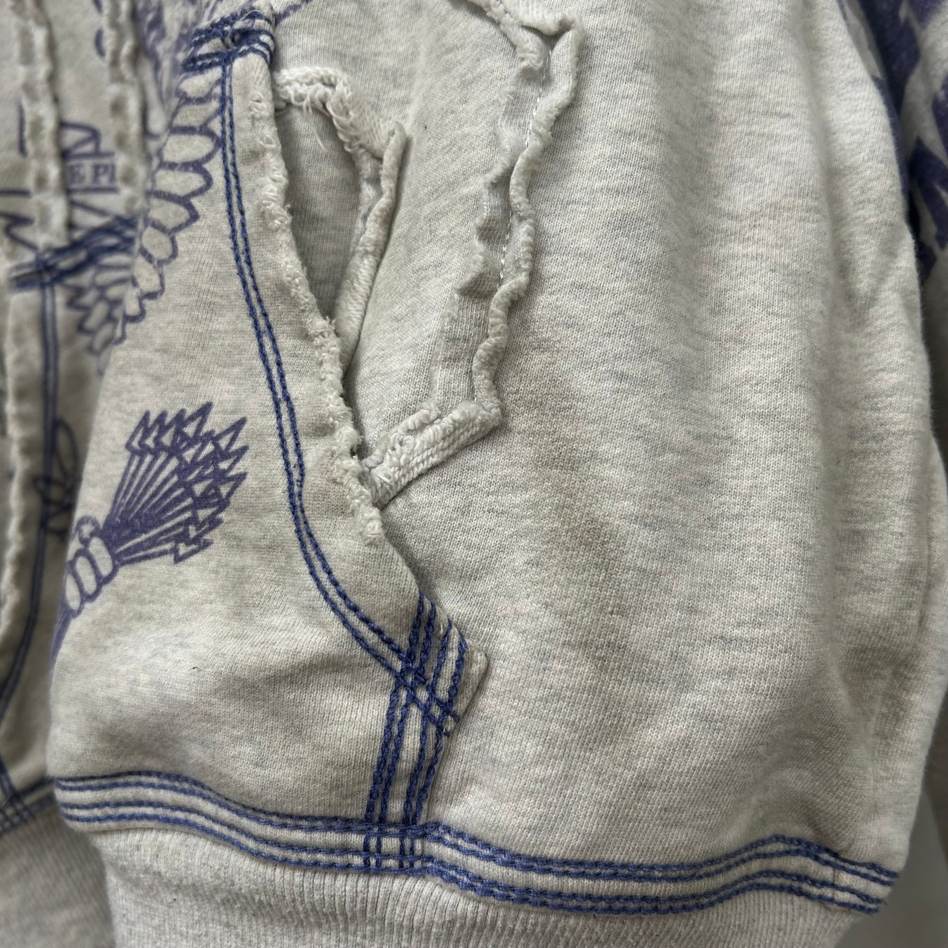 Vale/Zip Up Hoodie/S/Cotton/GRY/army view 9