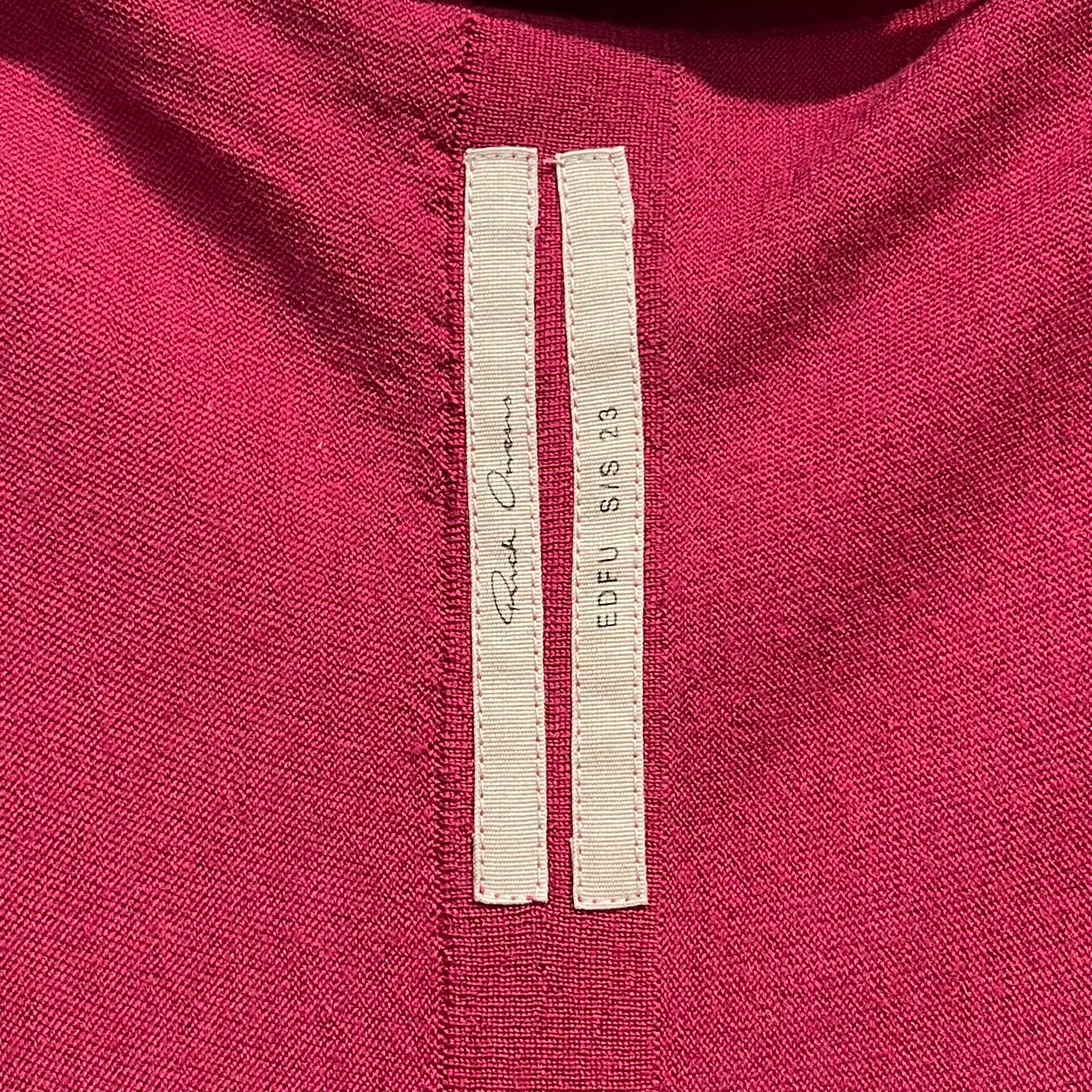 Rick Owens/Sweater/S/Wool/RED/sleeves or sleeveless view 2