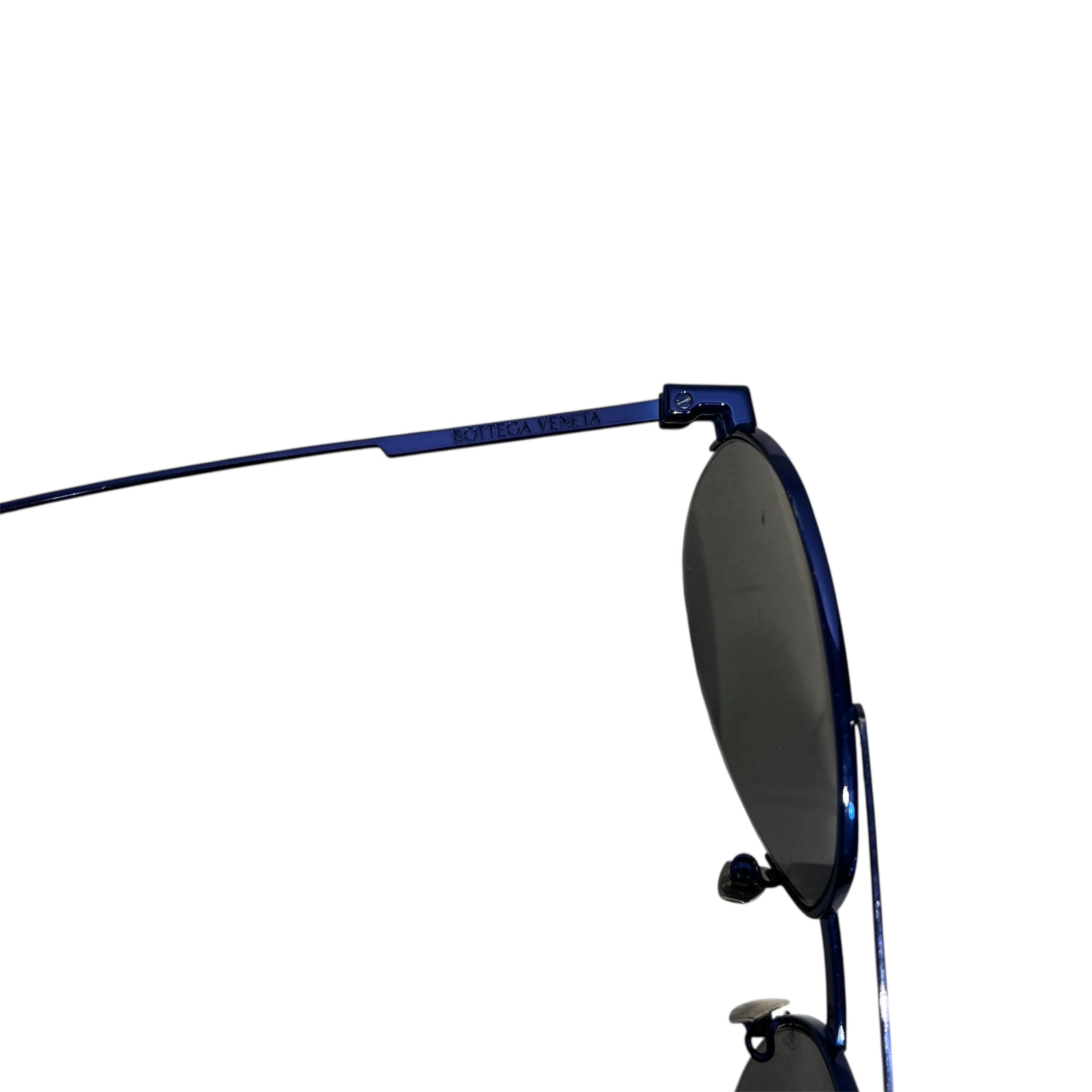 BOTTEGA VENETA/Sunglasses/Titanium/NVY/NAVY BLUE AVIATOR SUNGLASSES view 3