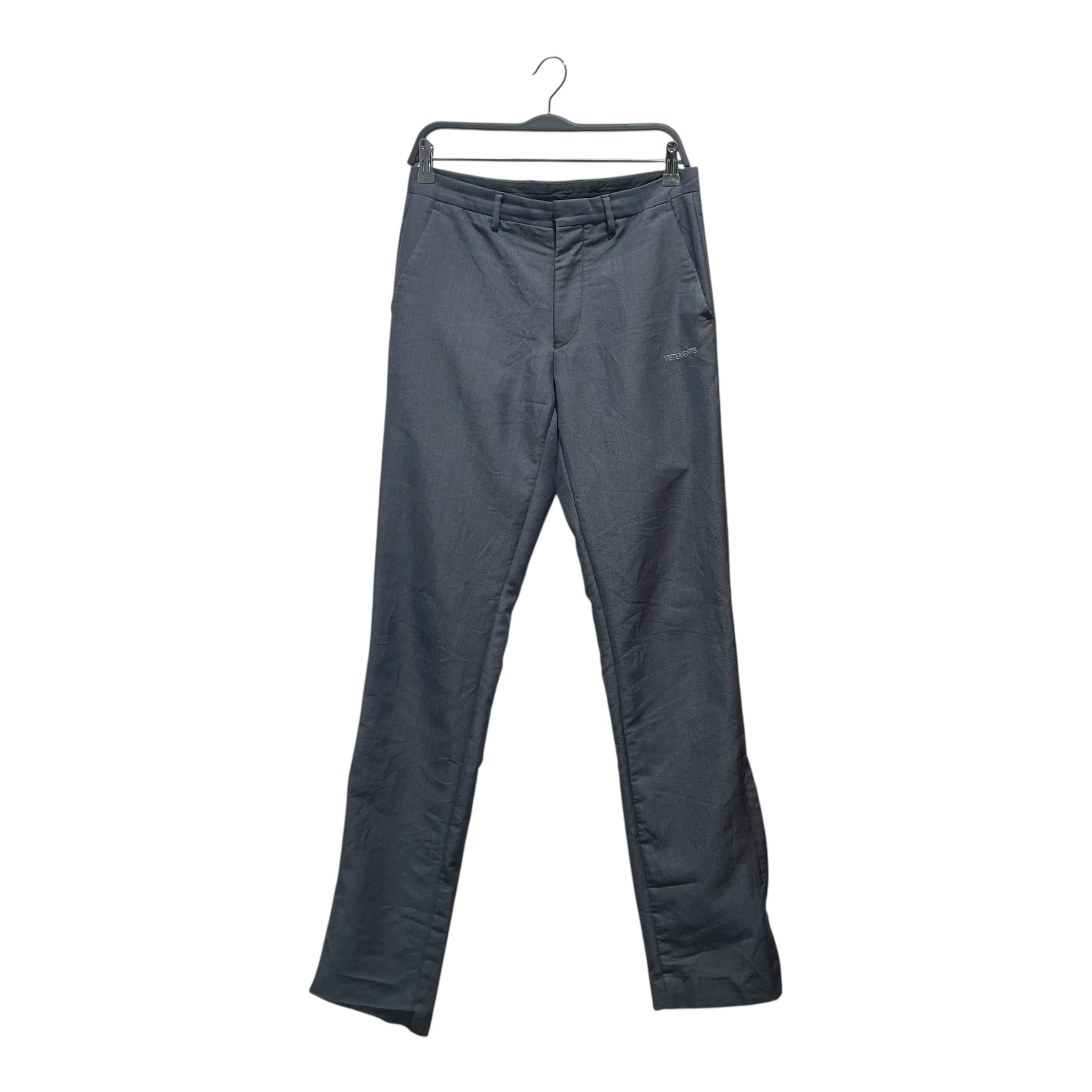 VETEMENTS/Straight Pants/XS/Polyester/GRY/ view 1