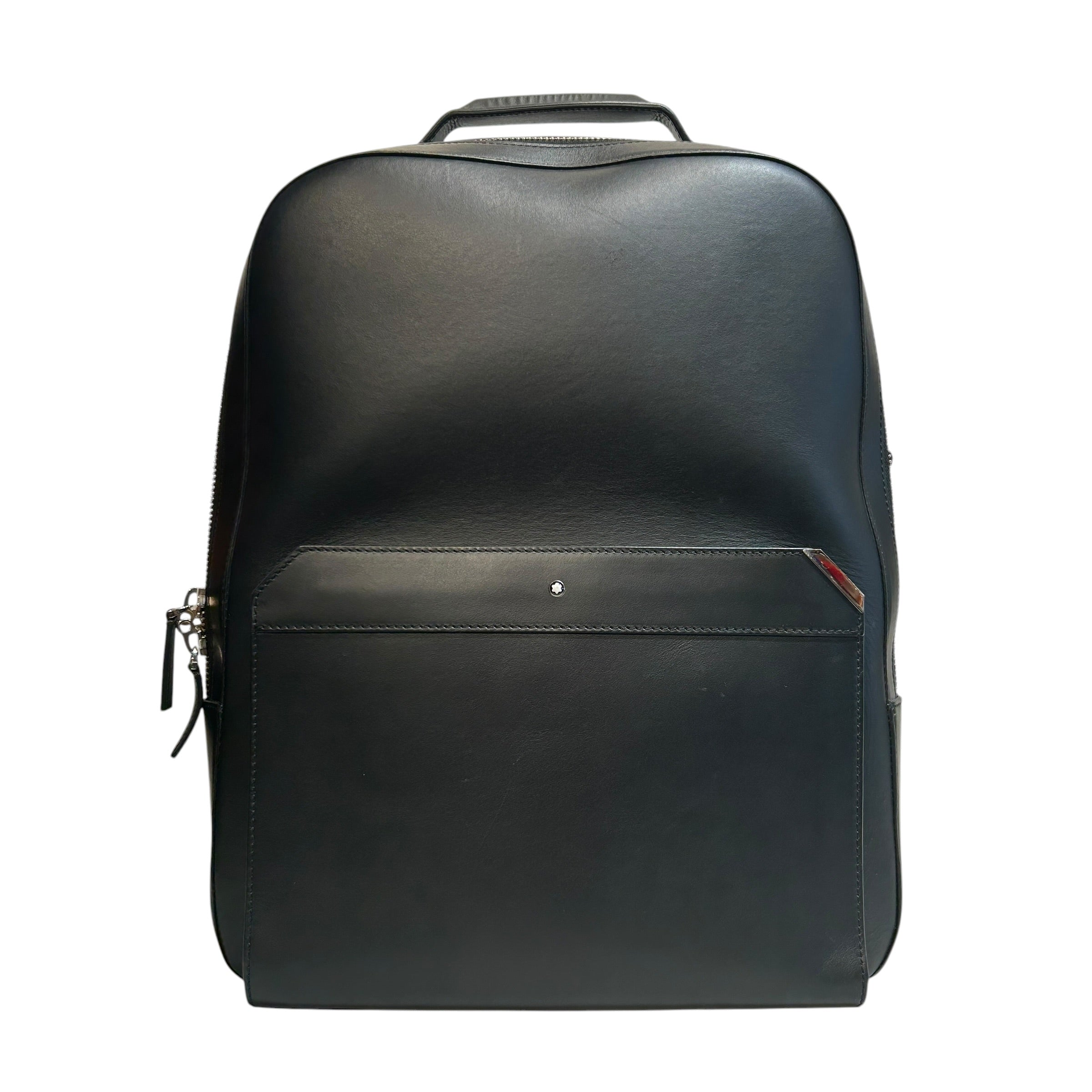 MONTBLANC/Backpack/Leather/BLK/Backpack With Rain Cover Hoodi view 1