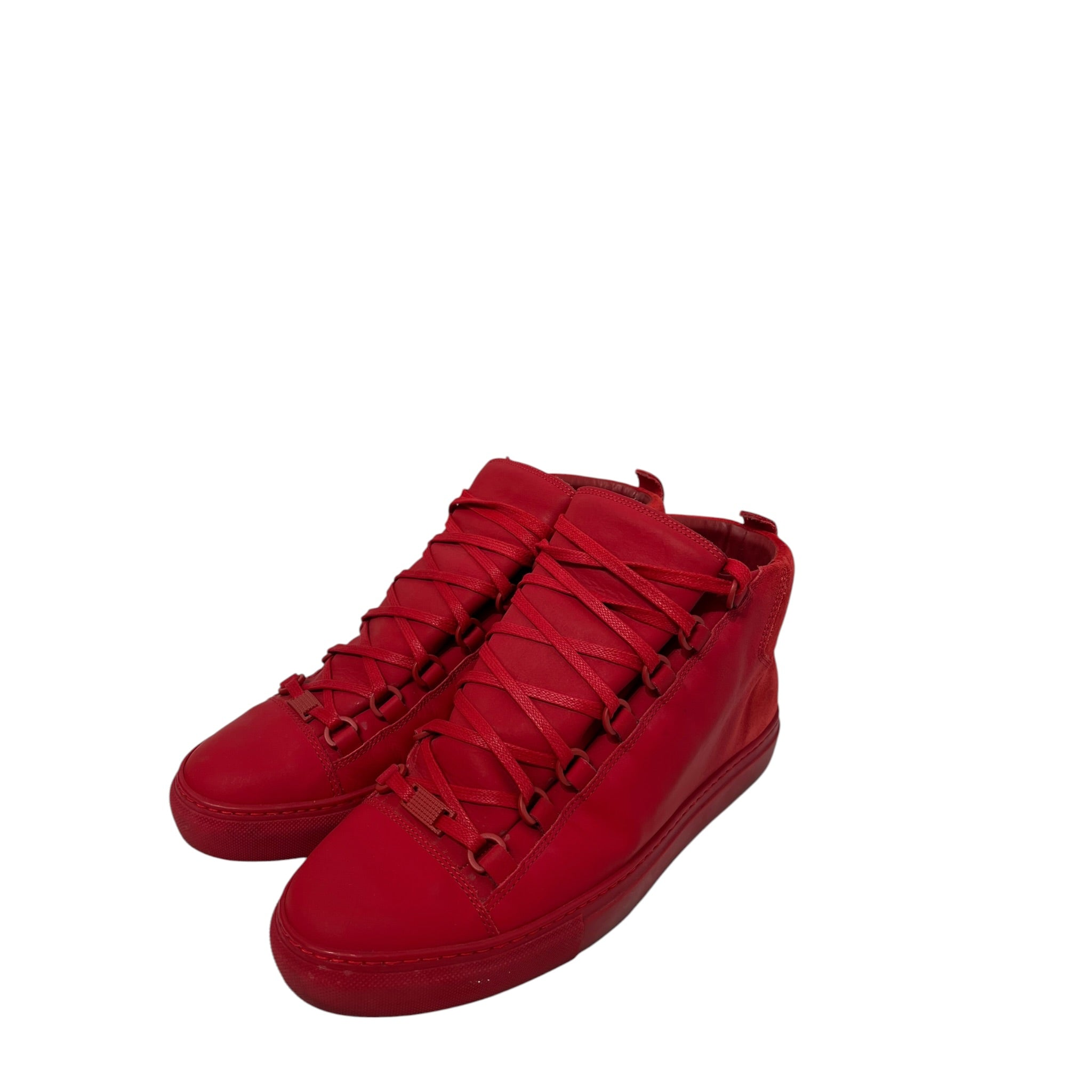 BALENCIAGA/Hi-Sneakers/US 8.5/Leather/RED/ARENA view 4