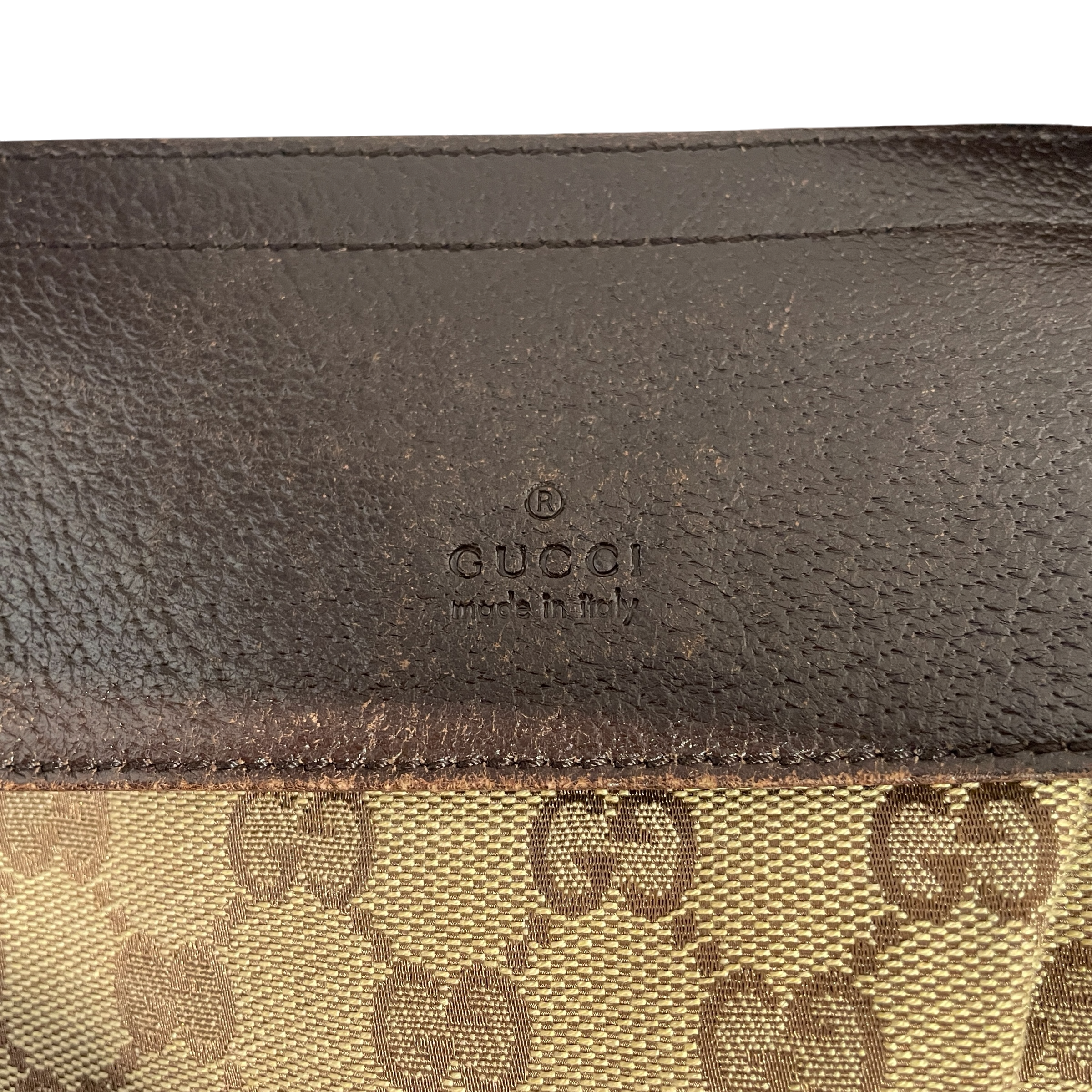 GUCCI/Bag/Monogram/BEG/GUCCI DOUBLE POCKET BELT BAG view 3