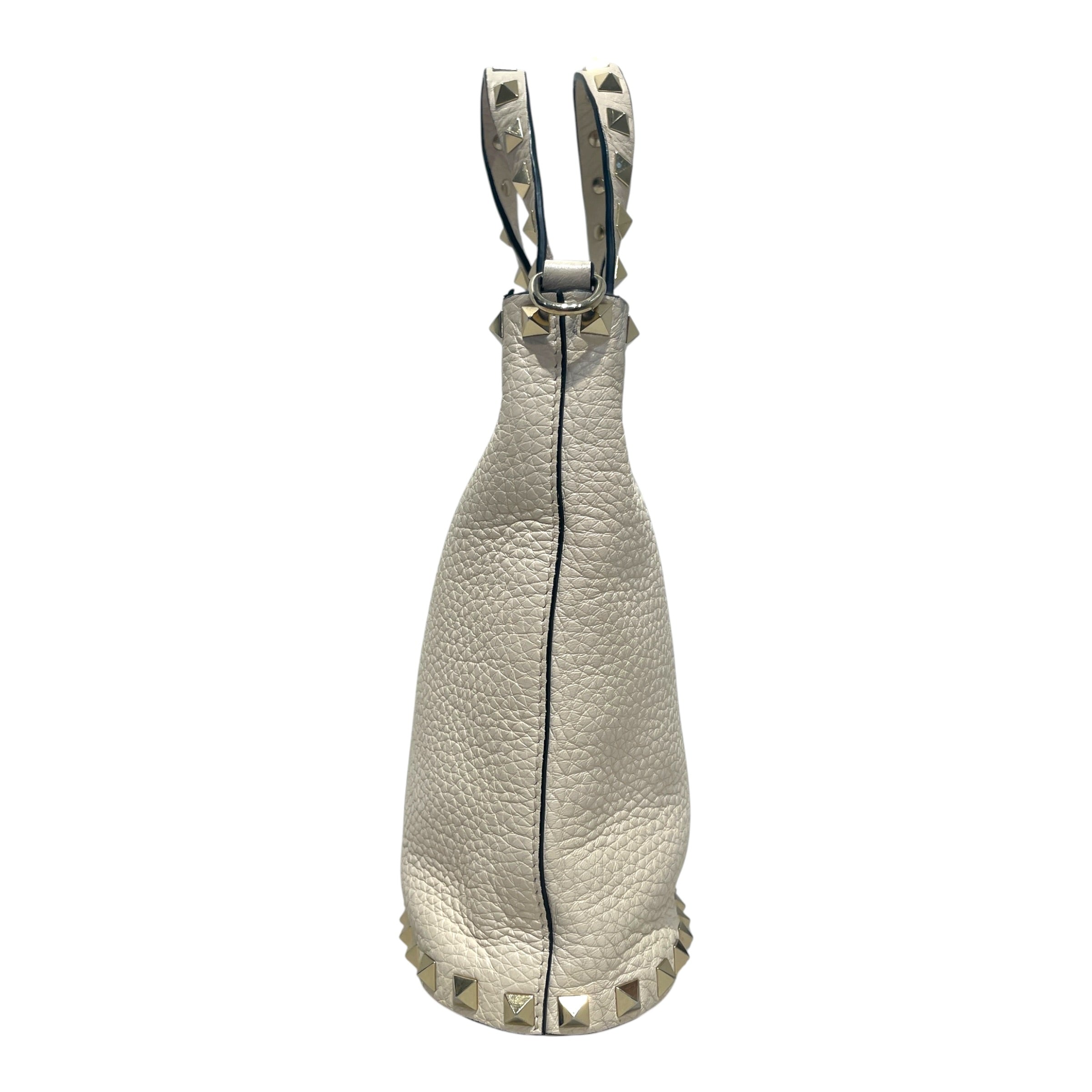 VALENTINO/Cross Body Bag/Leather/WHT/Rock Stud Bucket Bag view 6