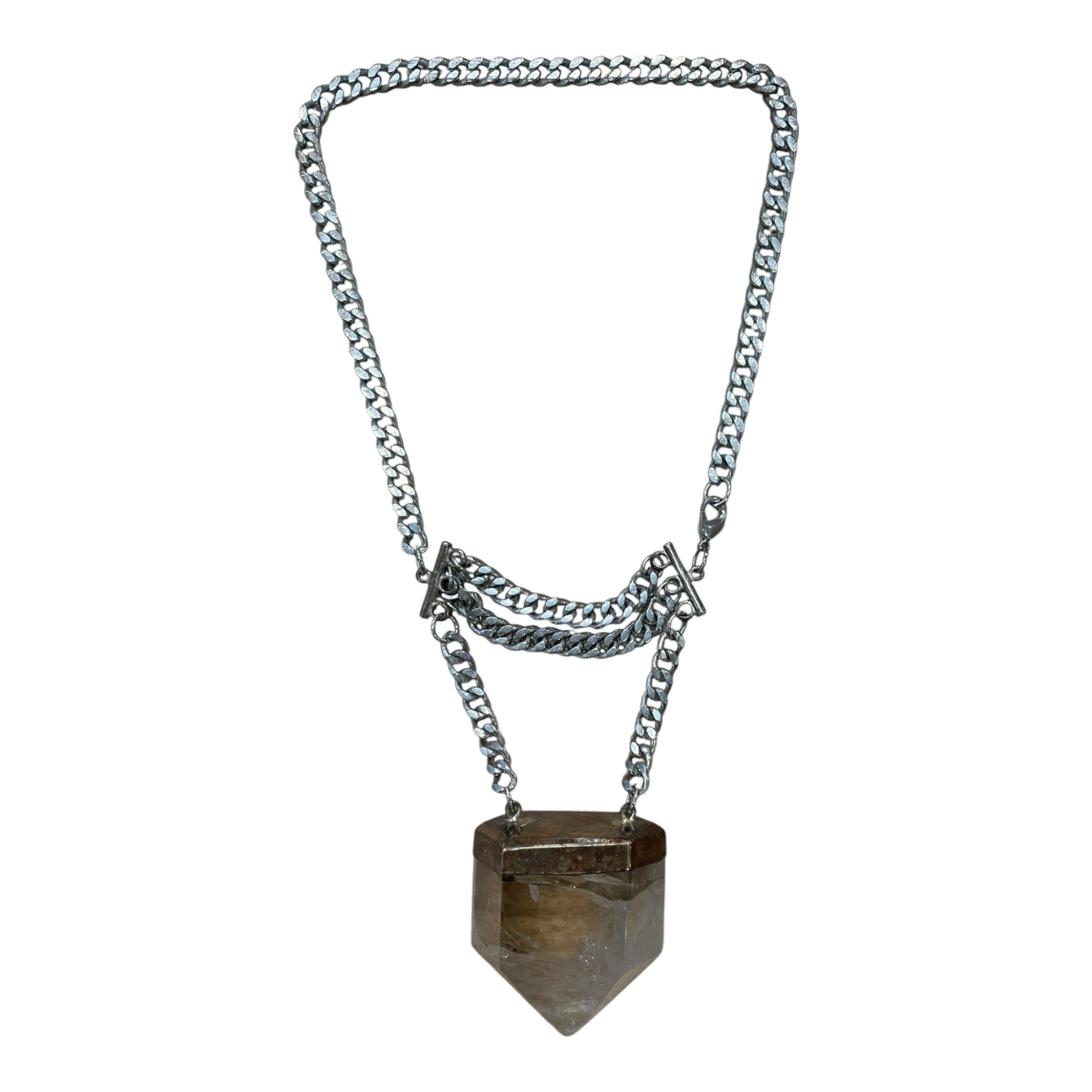 No brand /Necklace/FREE/SILVER/Color Stone/SLV/ view 1
