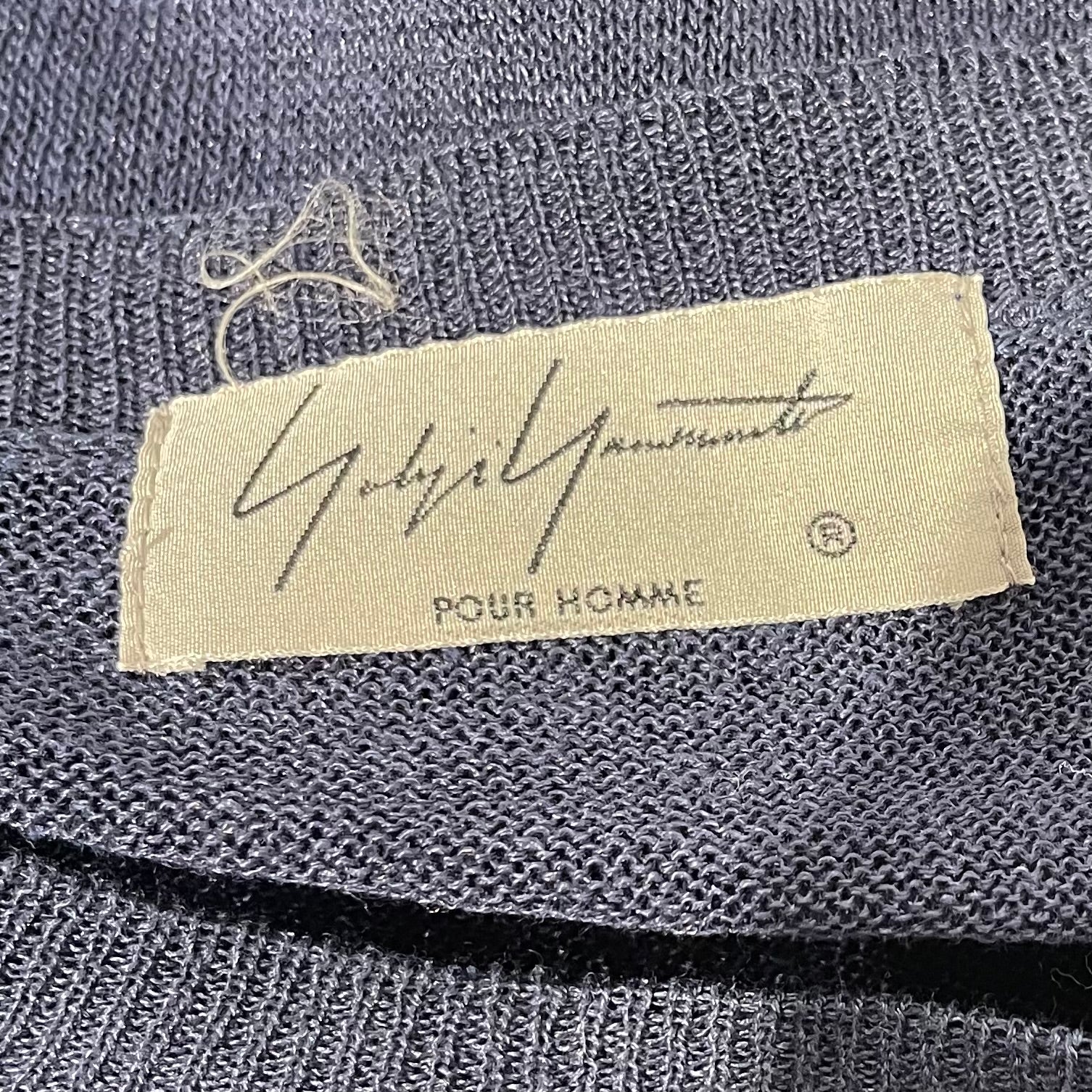 yohji yamamoto POUR HOMME/Sweater/3/Navy/Linen/HW-K08-381 view 3