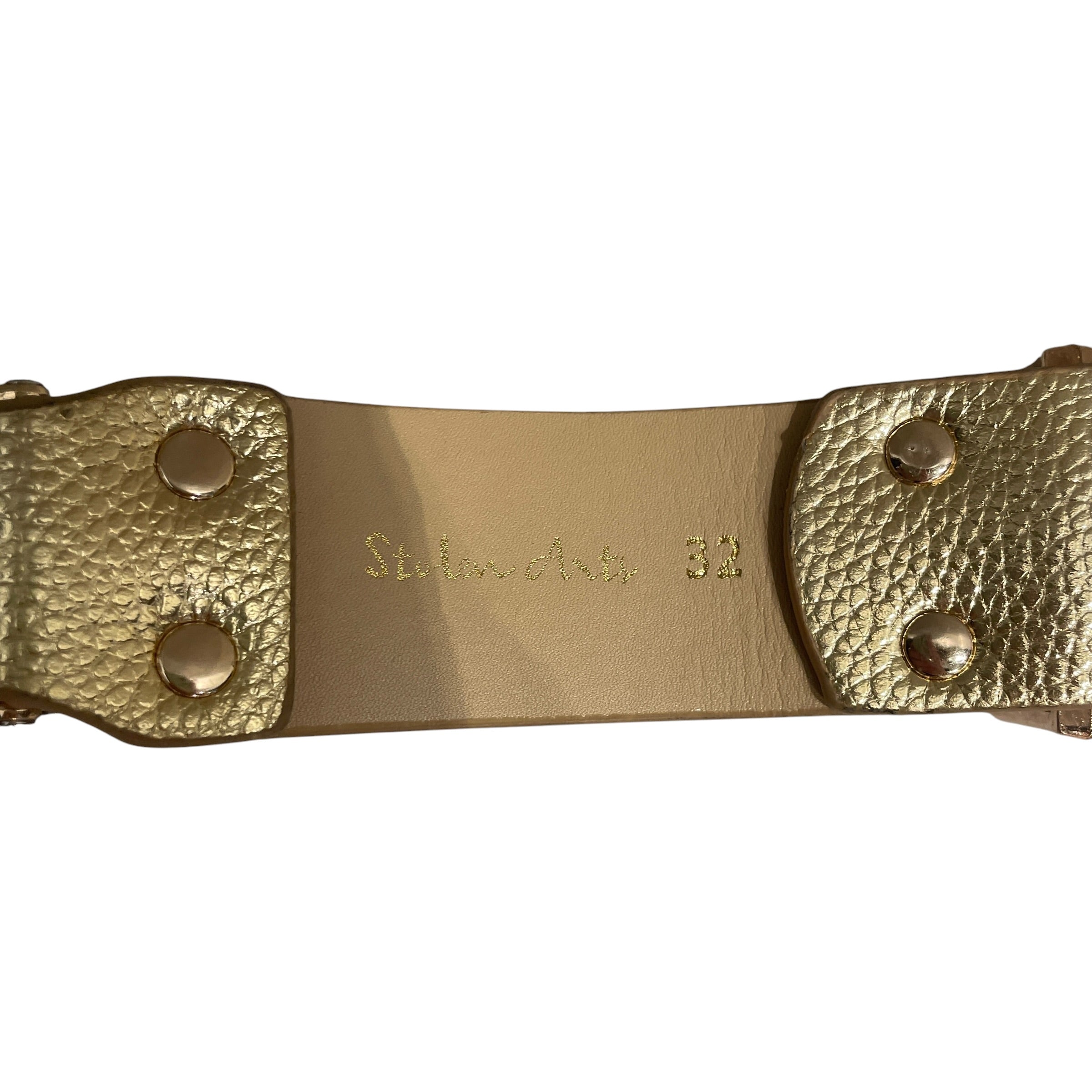STOLEN ARTS/Belt/All Over Print/GLD/GOLD SKULL ROLLER BELT view 4