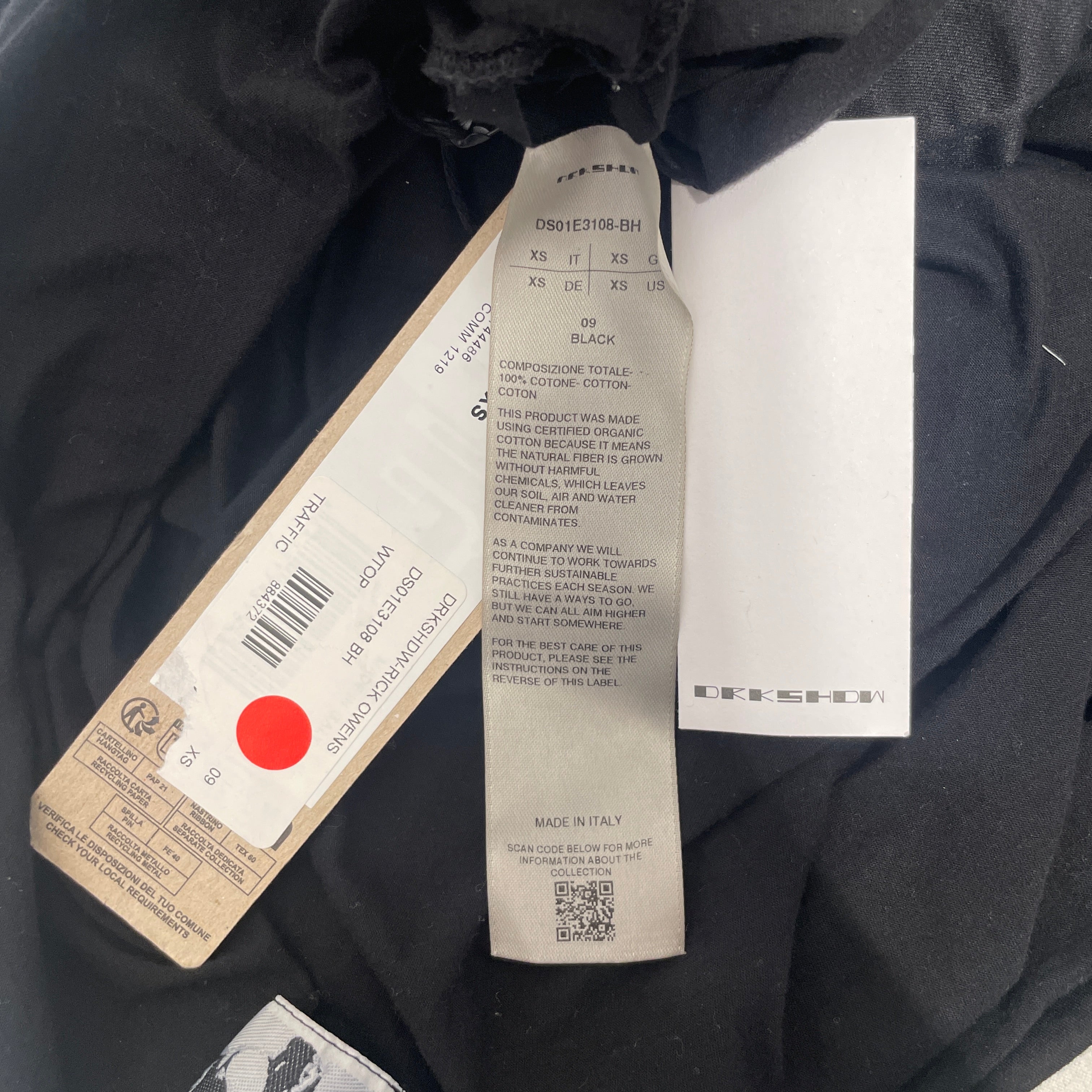 Rick Owens/Cut & Sew/Cotton/BLK/tower view 4