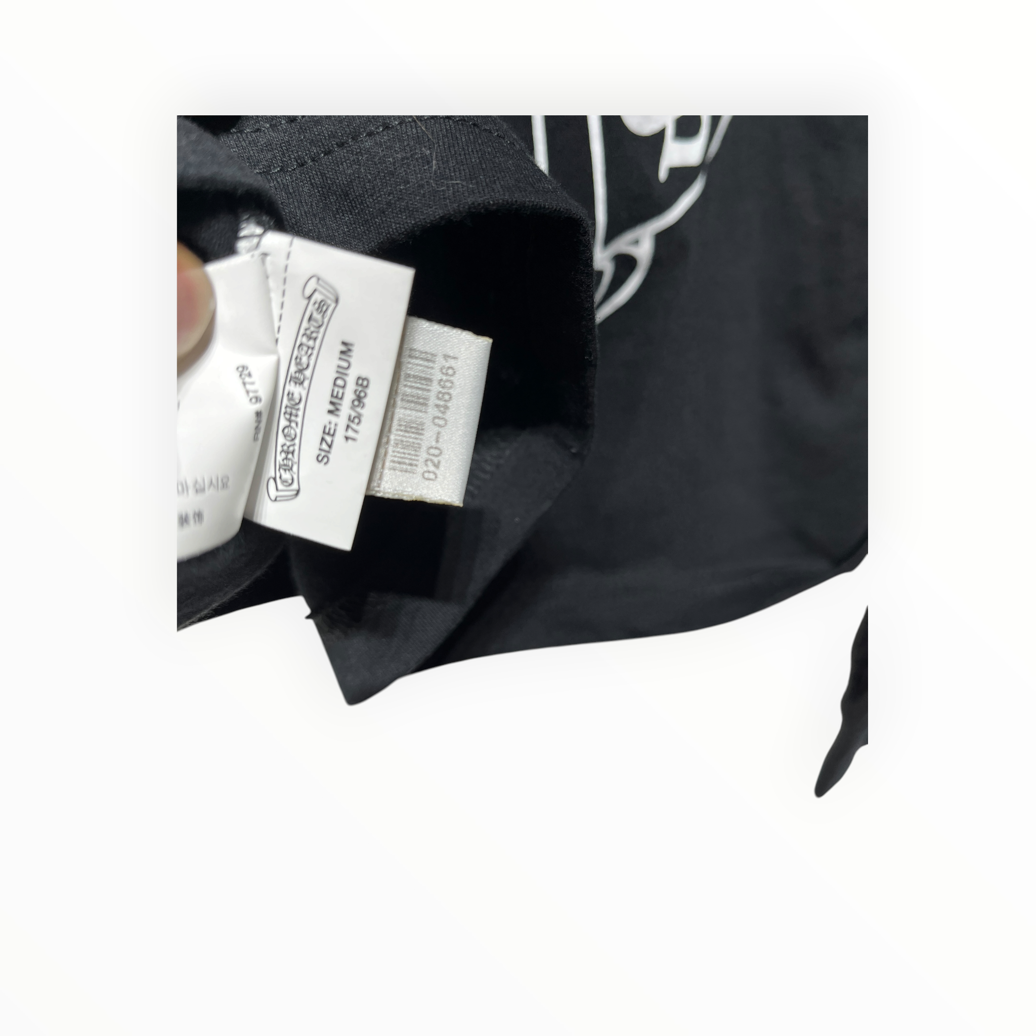 CHROME HEARTS/LS T-Shirt/M/Cotton/BLK/Fleur Long Sleeve view 8