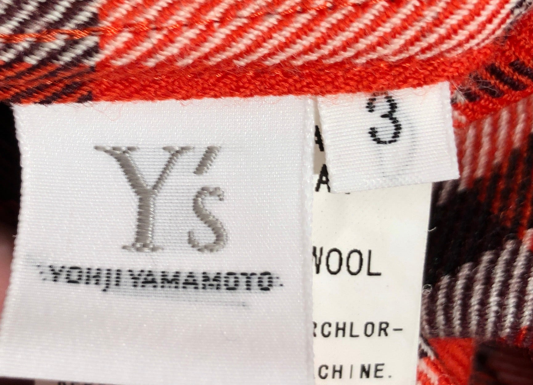 YOHJI YAMAMOTO/Flannel Shirt/3/Denim/ORN/ view 5