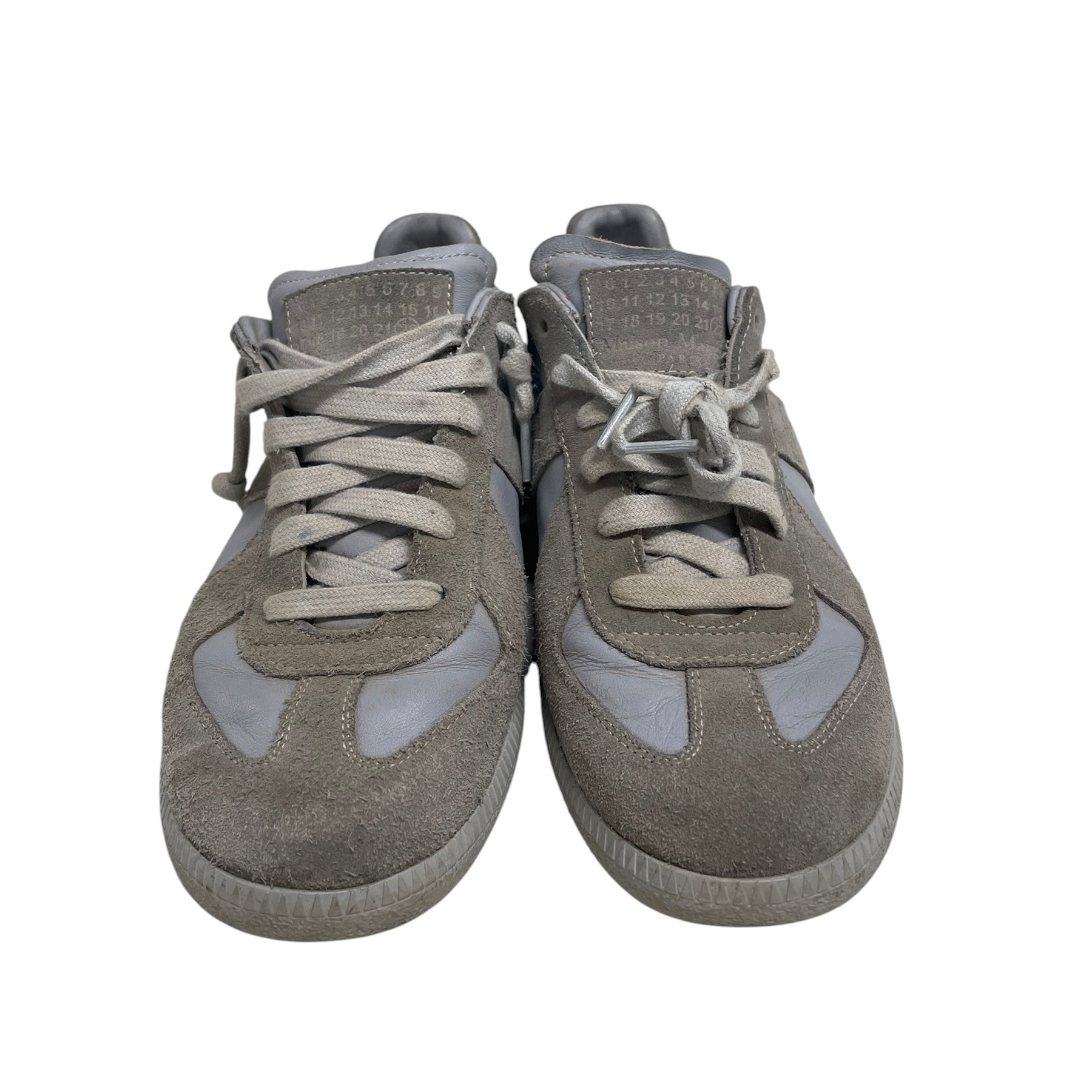 Maison Margiela/Low-Sneakers/EU 39/Leather/GRY/LIGHT GRAY GATS view 4