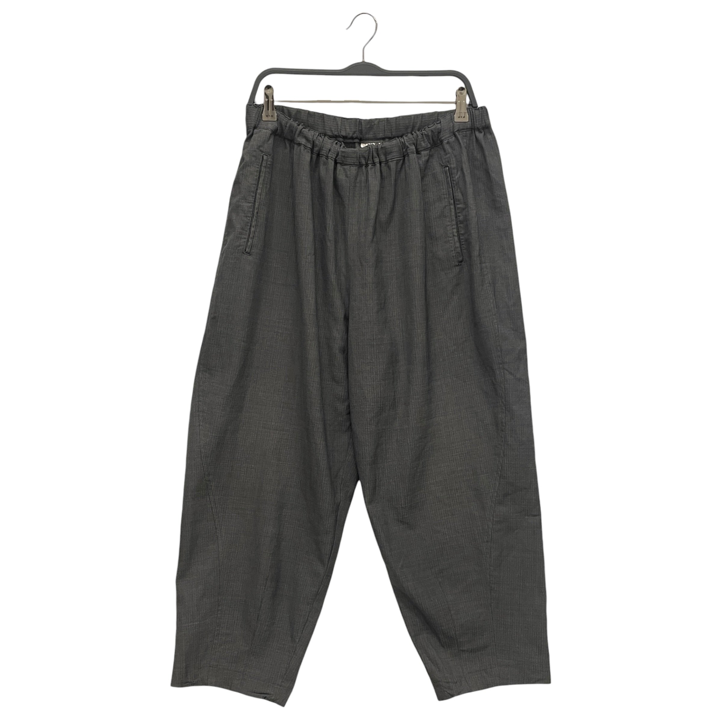 COMME des GARCONS/Straight Pants/L/Stripe/WOOL/GRY/DRAWSTRING view 1