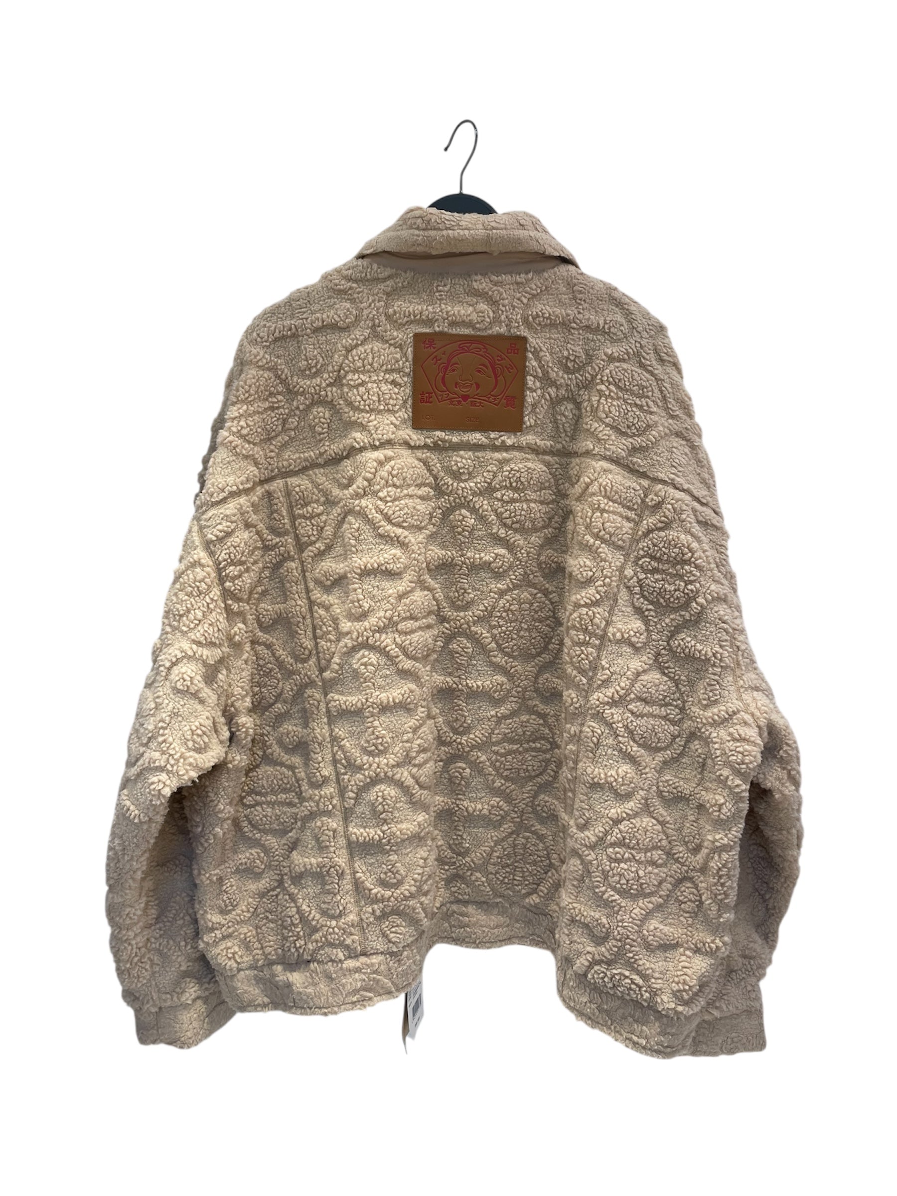 EVISU/Fleece Jkt/XXL/Polyester/CRM/JACQUARD FLUFFY view 2