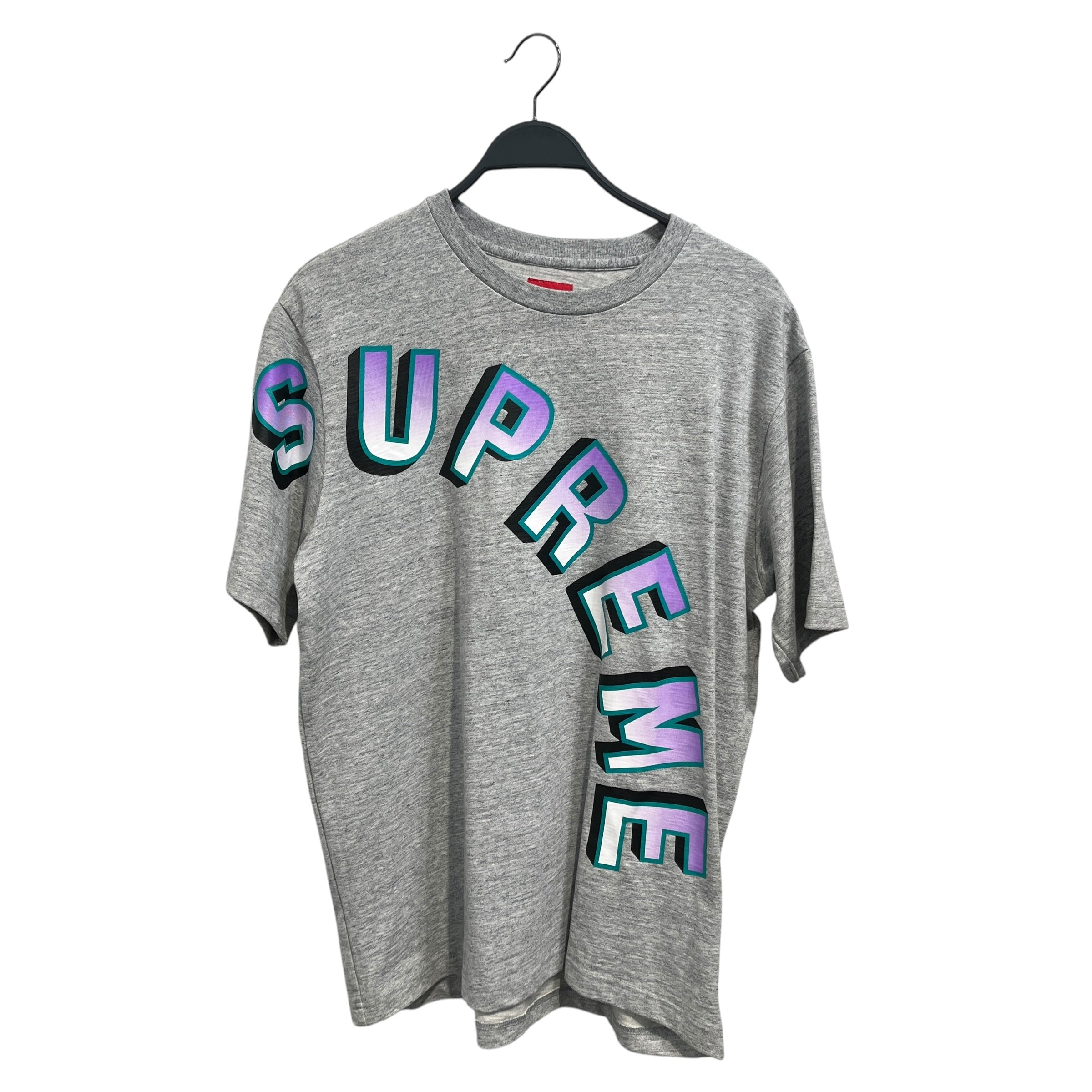 Supreme/T-Shirt/M/Cotton/GRY/Supreme diagonal logo view 1