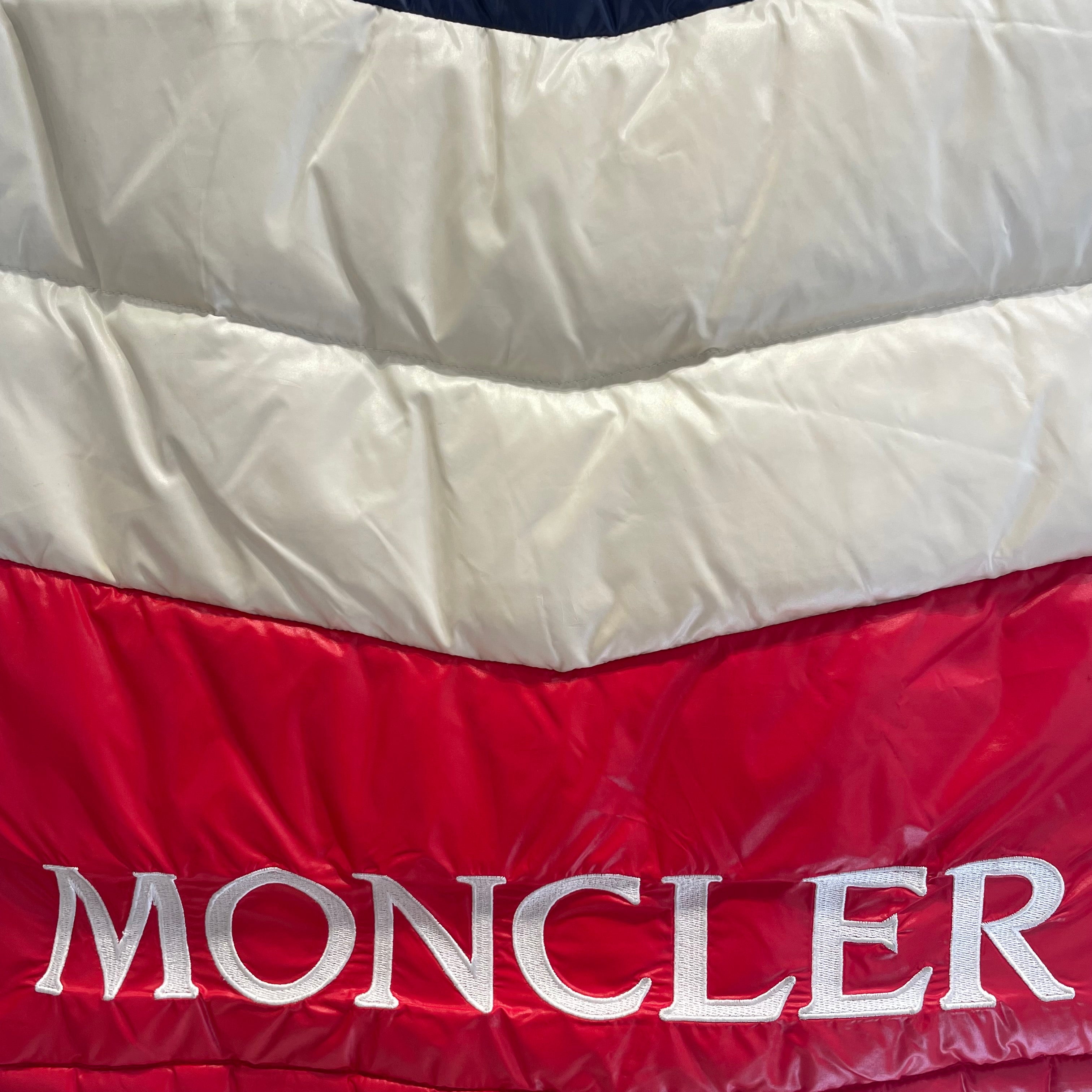 MONCLER/Puffer Vest/L/Stripe/Nylon/NVY/PELAT DOWN VEST/HOOD view 3