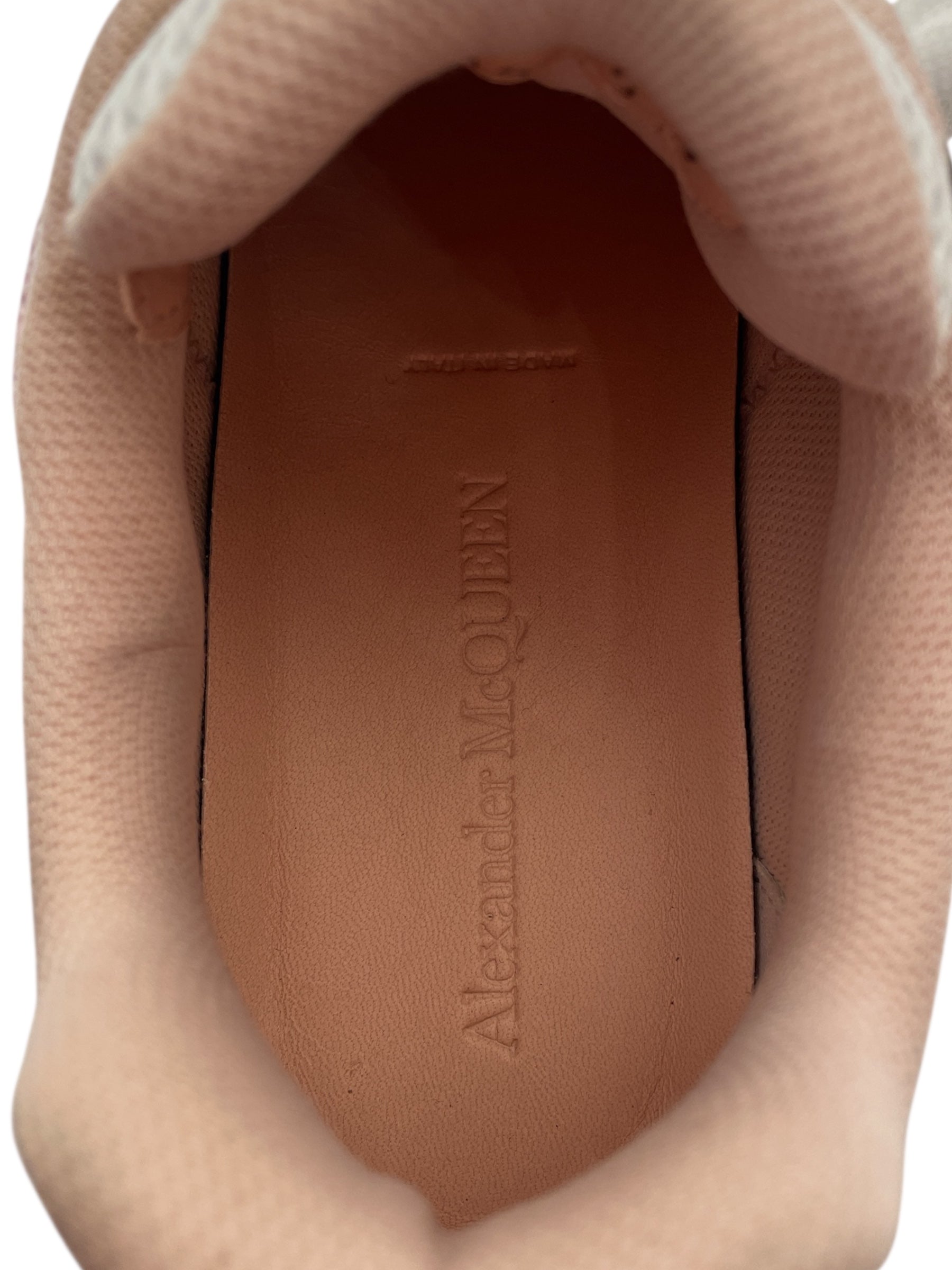 Alexander McQueen/Low-Sneakers/EU 40/PNK/silver mesh trainer view 3