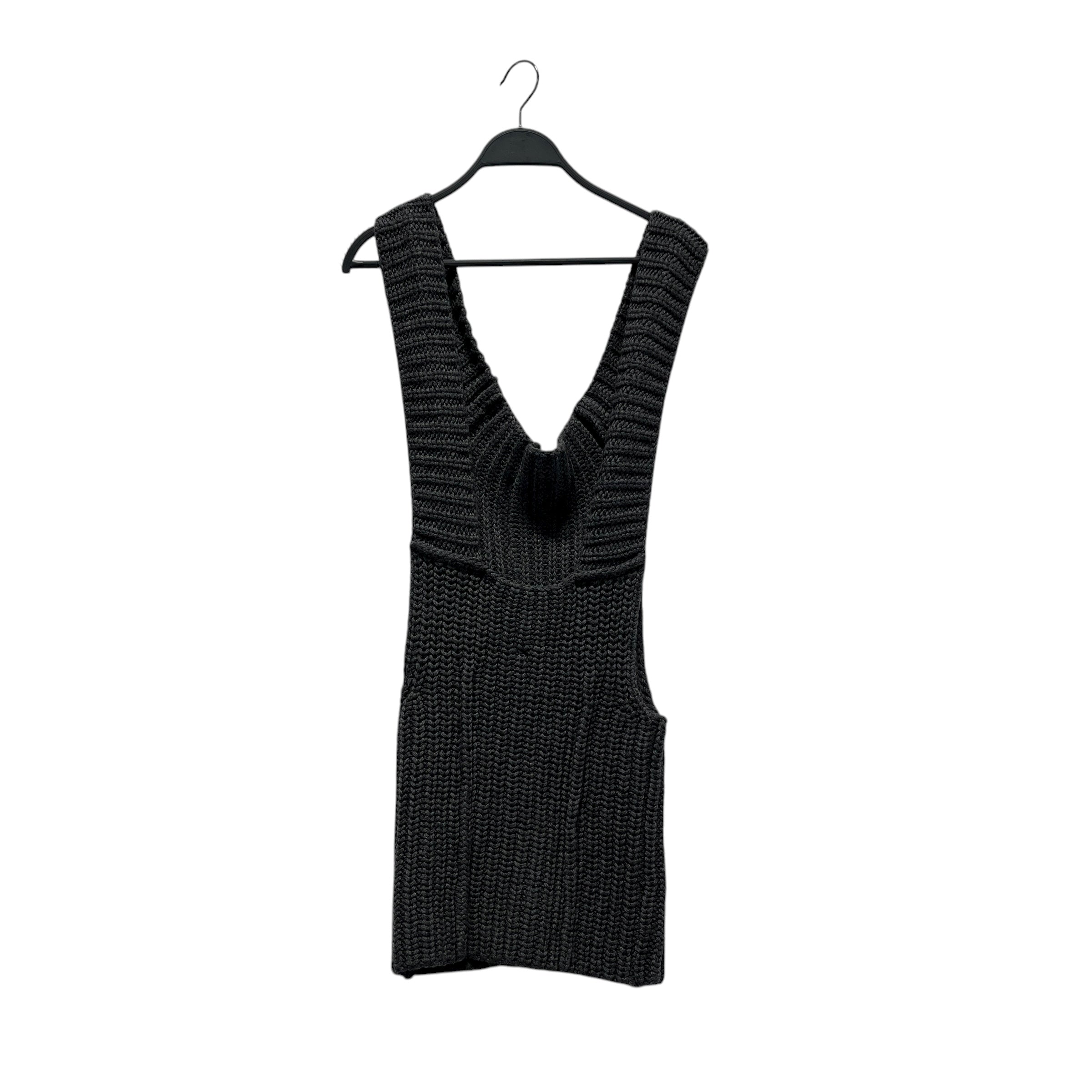 DEMOBAZA/Knitted Vest/M/Cotton/GRY/PULLOVER KNIT VEST view 2