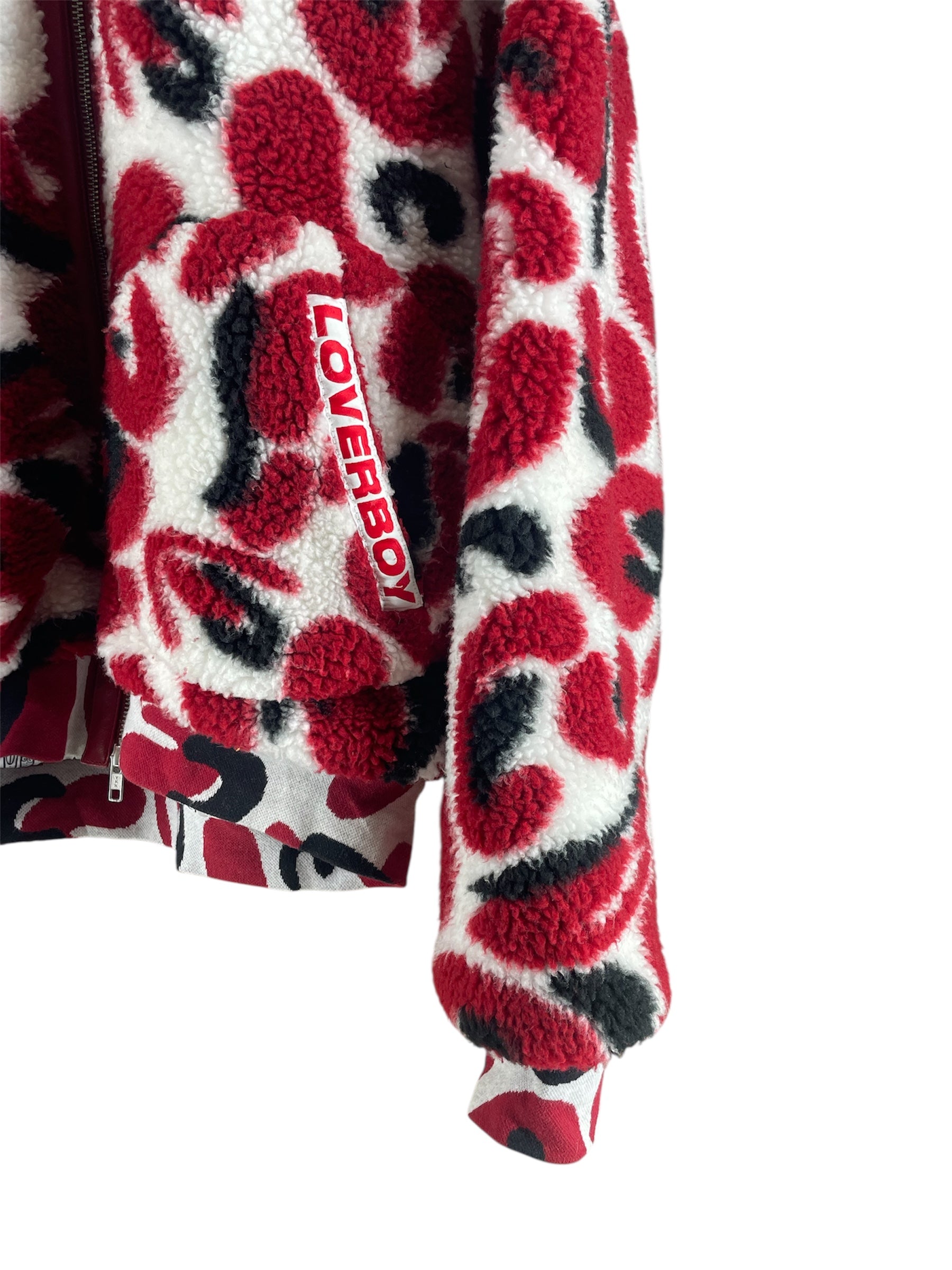 CHARLES JEFFREY LOVERBOY/Jacket/M/Acrylic/RED/Camouflage/OUT AND RAGING... view 3