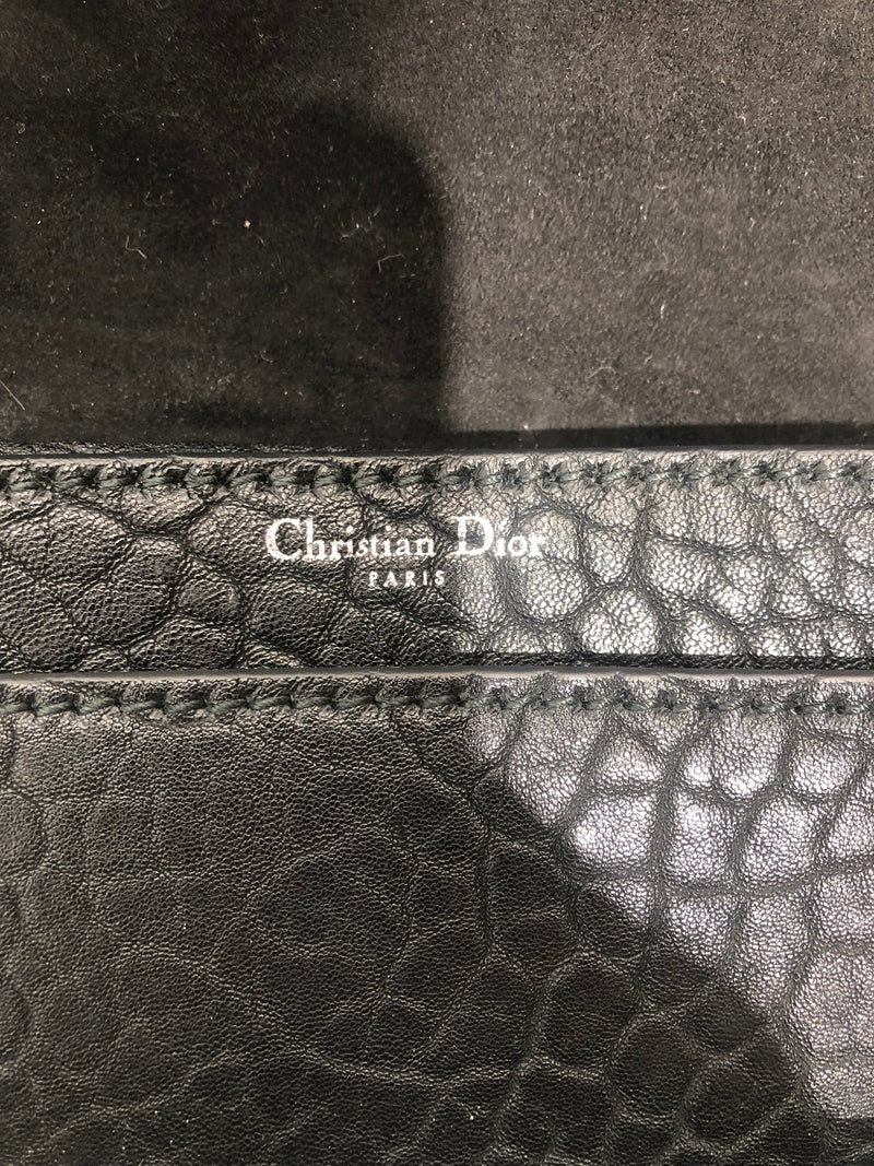 Christian Dior/Cross Body Bag/Leather/BLK/J&