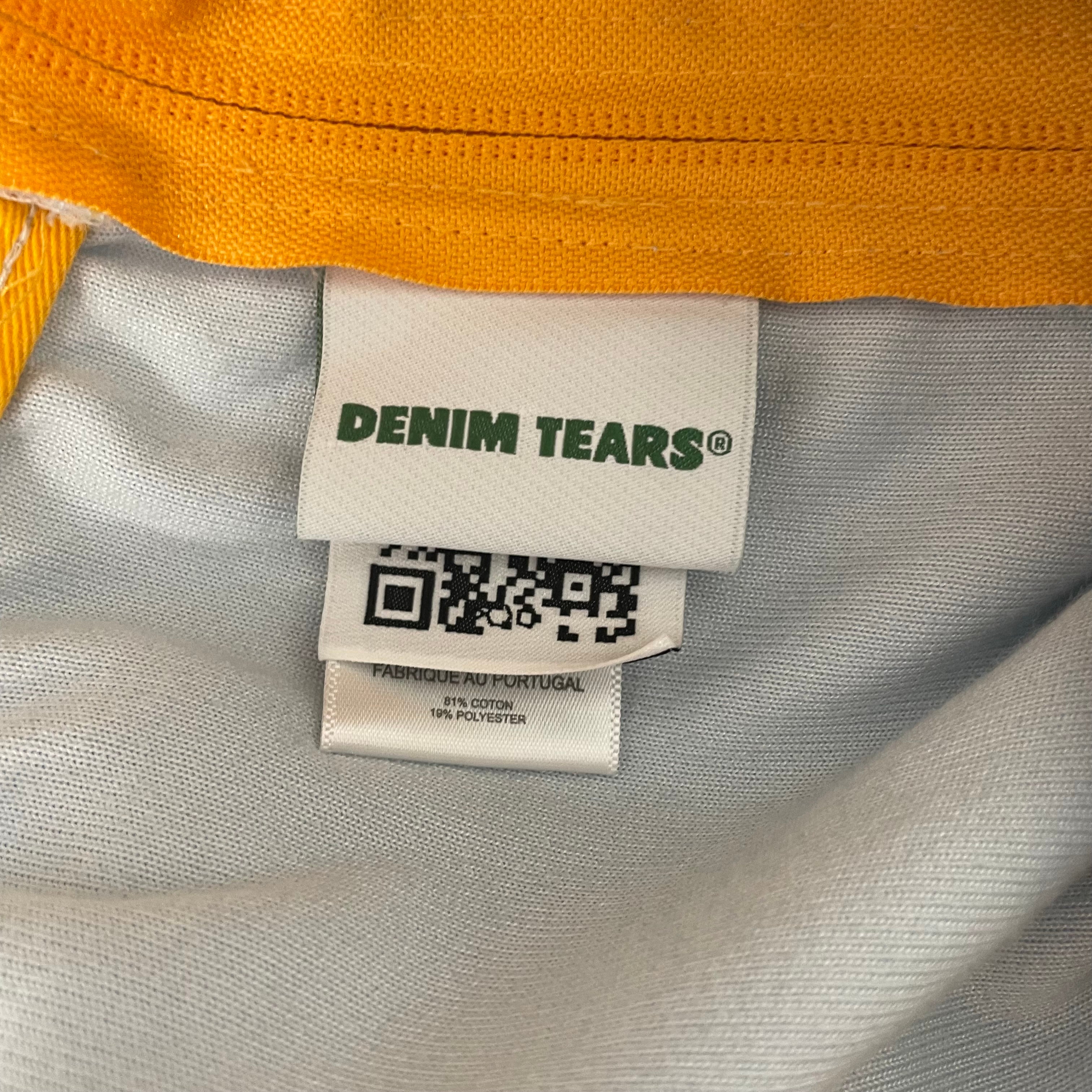 DENIM TEARS/Pants/XXL/Velour/BLU/Stripe/ZIPPERS DOWN SIDE view 4