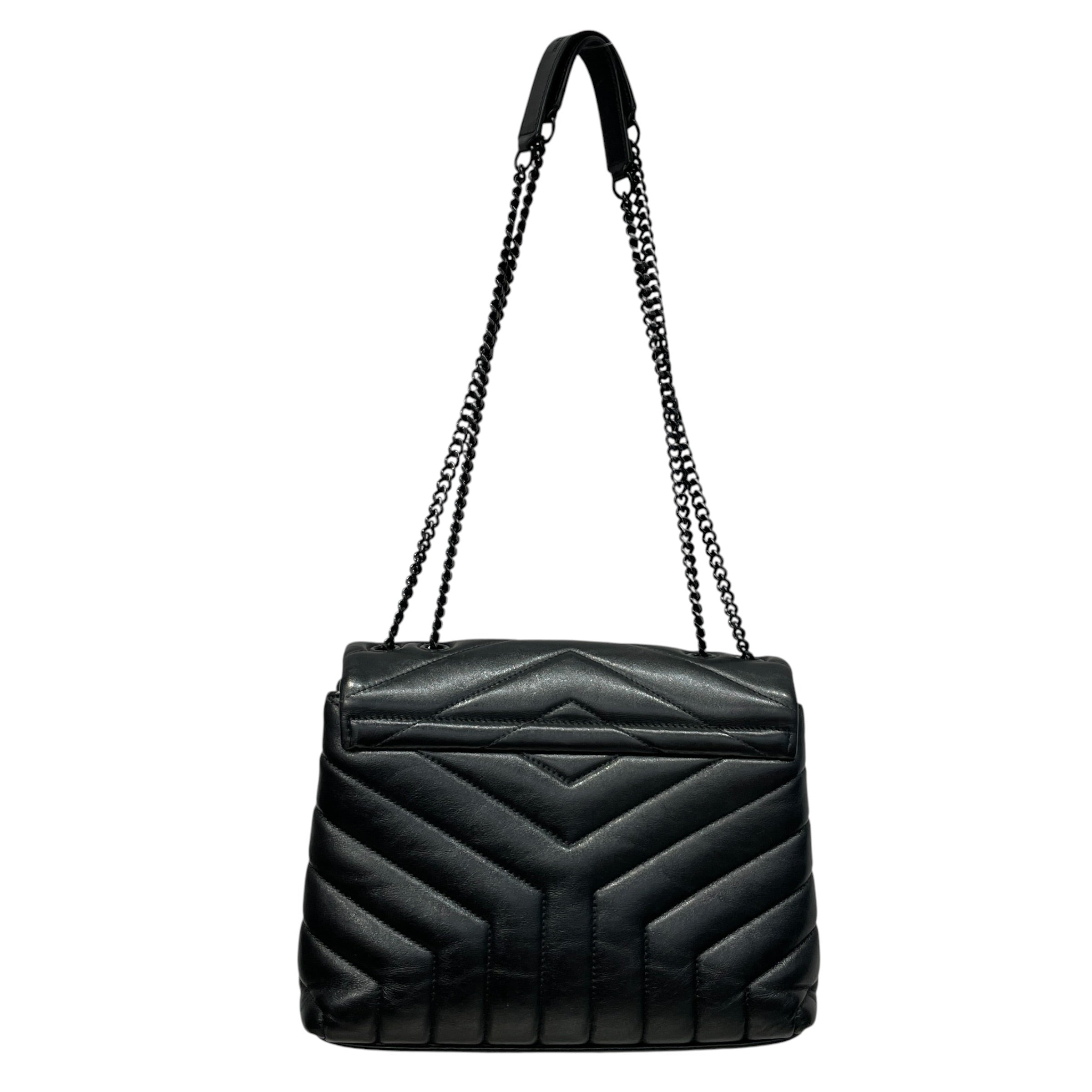 YVES SAINT LAURENT/Cross Body Bag/Leather/BLK/SAINT LAURENT QUILT BAG view 2