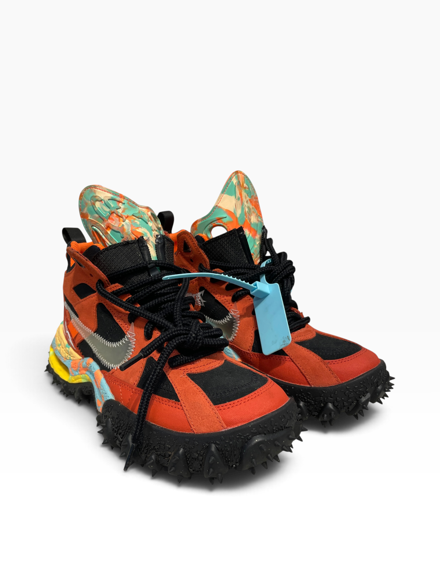 NIKE/OFF-WHITE/Hi-Sneakers/US 9.5/Graphic/ORN/terra forma view 2