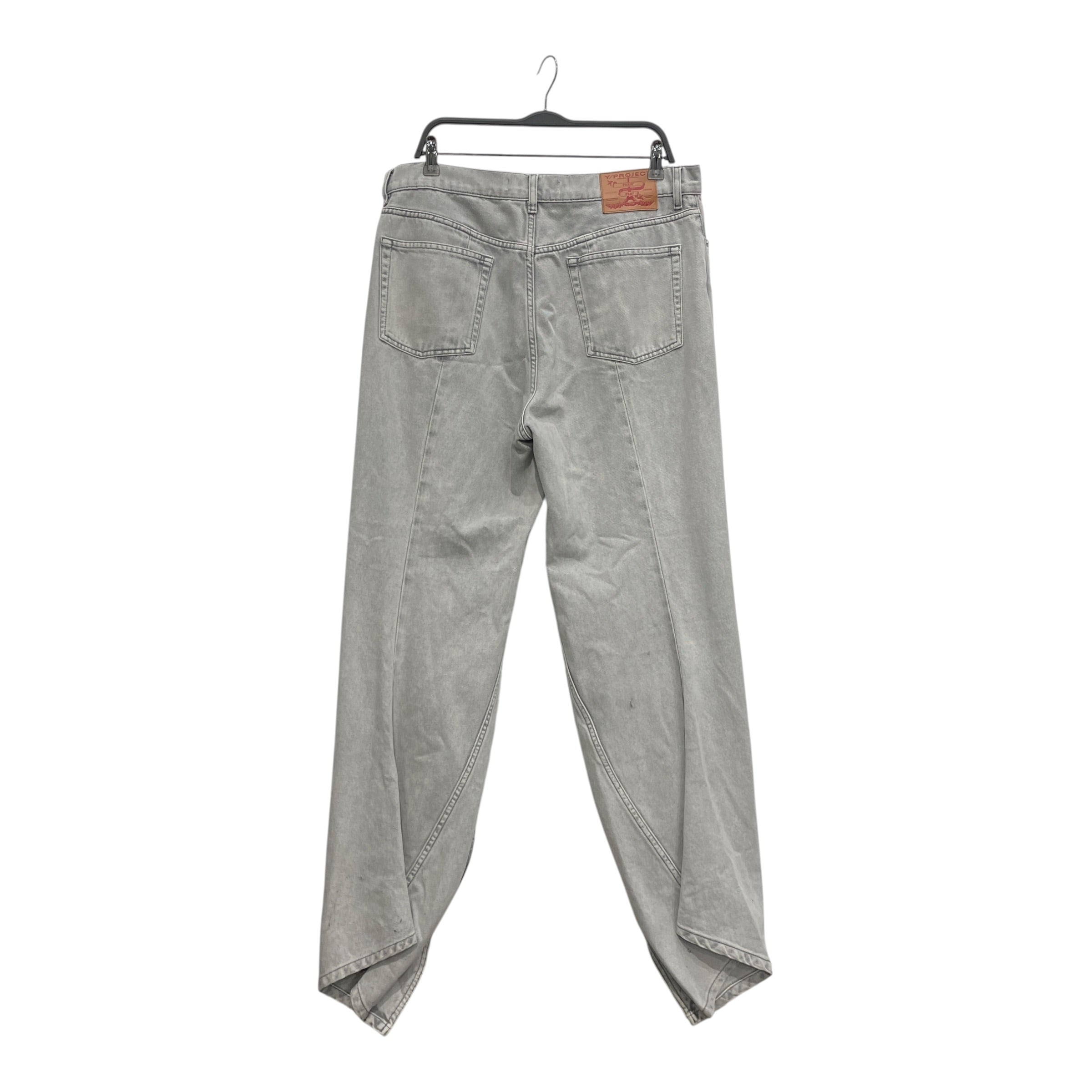 Y/PROJECT/Pants/34/Denim/GRY/Y PROJECT BANANA JEANS GRY view 2