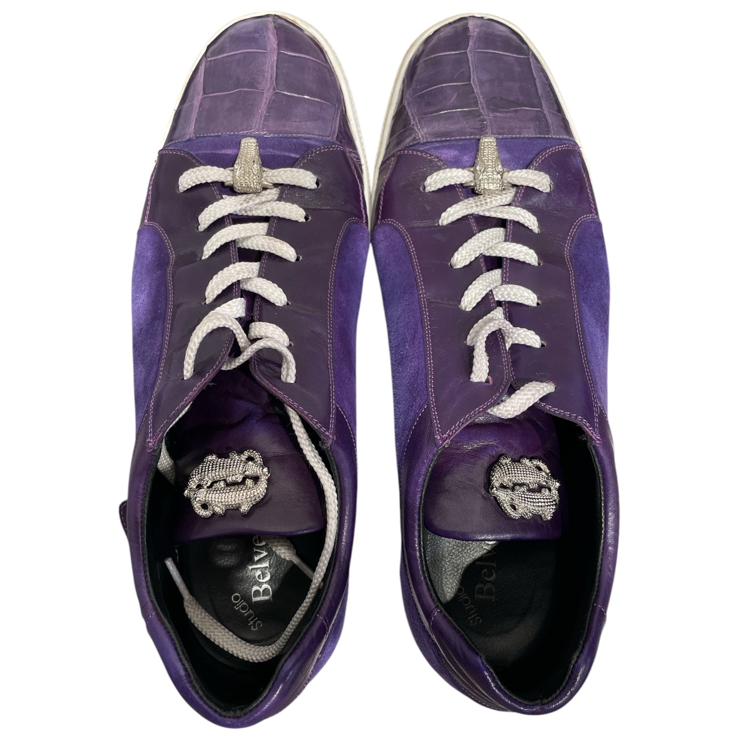 Studio Belvedere/Low-Sneakers/EU 43/Leather/PPL/Alligator Skin Sneaker view 3