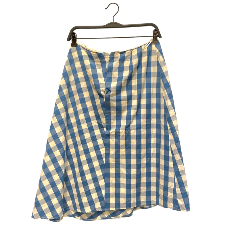 JIL SANDER/Skirt/36/BLU/Cotton/Gingham Check/