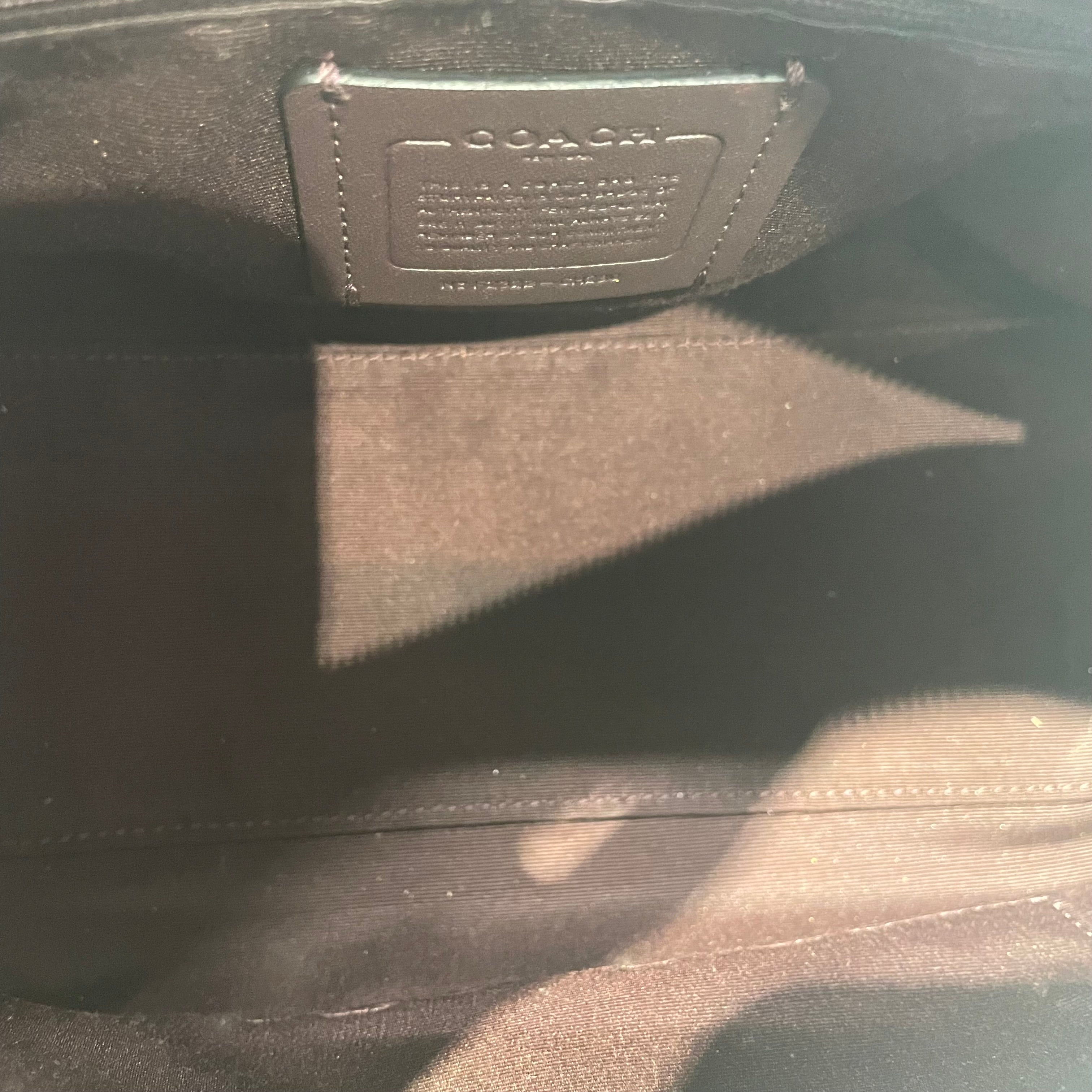 COACH/Hand Bag/Monogram/Leather/BLK/coach rowan satchel view 4