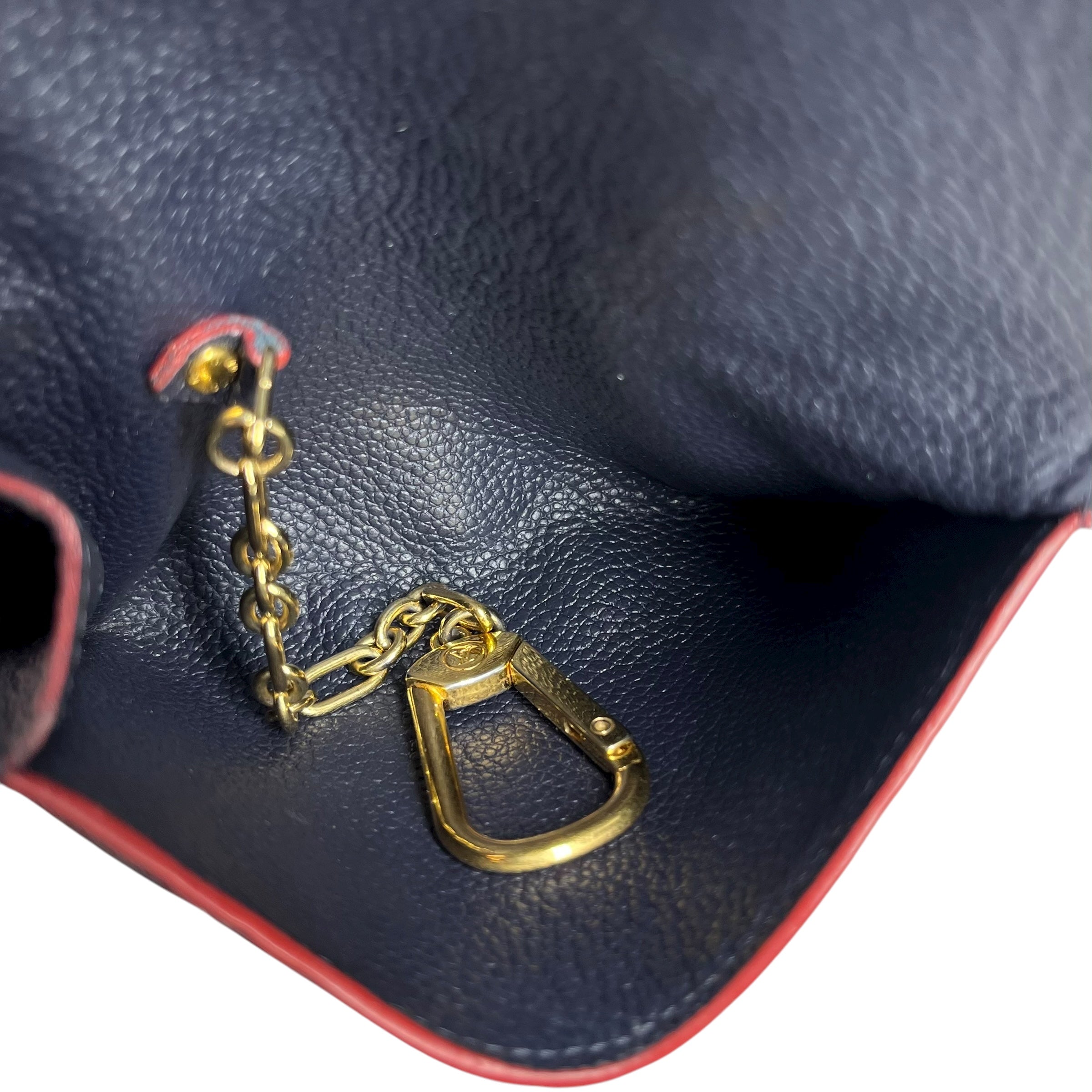 LOUIS VUITTON/Wallet/Monogram/Leather/NVY/Victorine Empreinte Wallet view 4