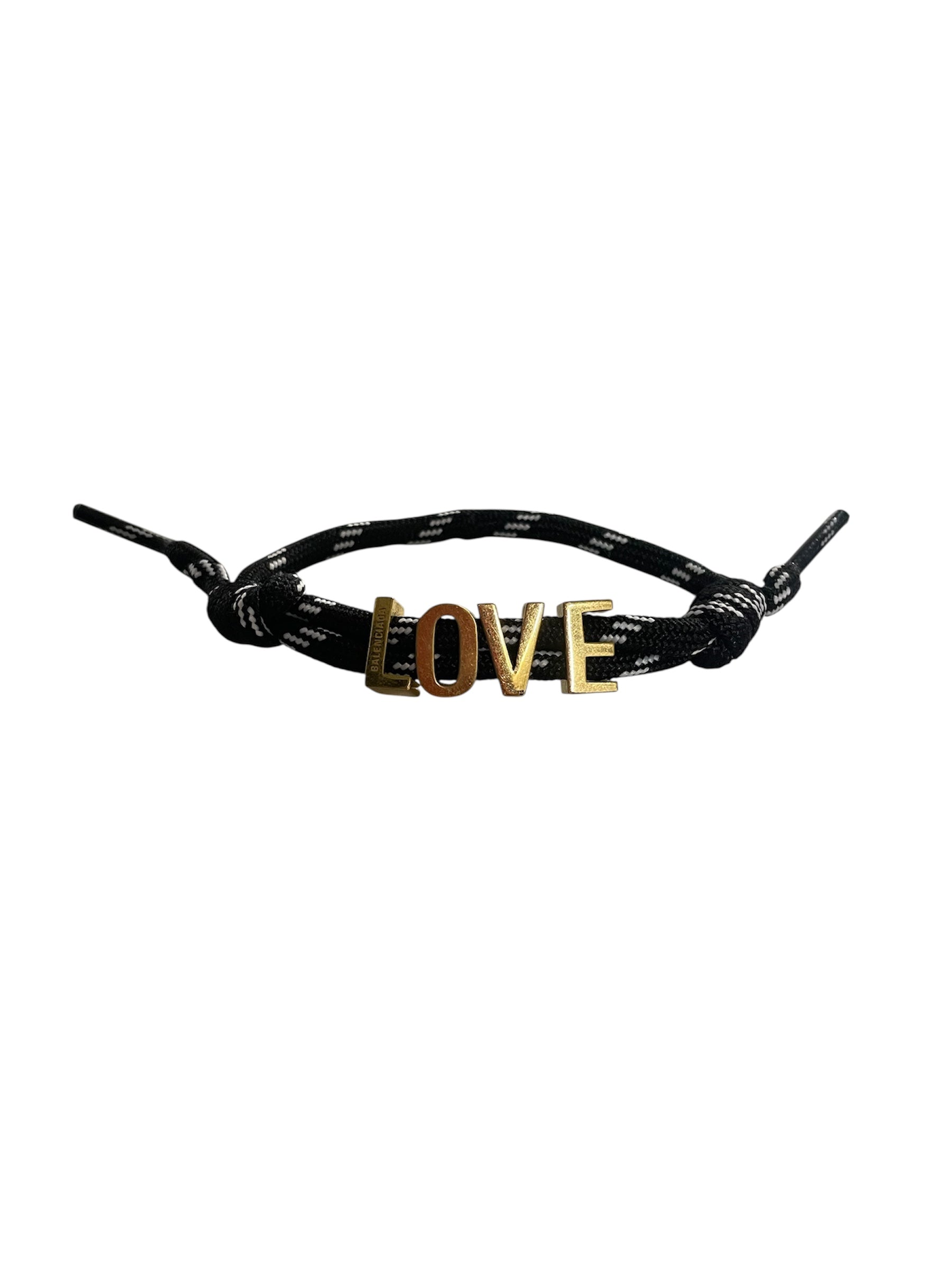 BALENCIAGA/Bracelet/OS/BLK/love gold view 1